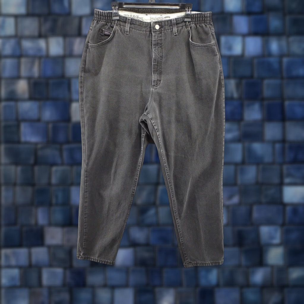 Vintage **VTG Riders High Waist Elastic Waist Mom Jeans Women's Size 18 USA** User: VTG Riders High Waist Elastic Waist Mom Jeans Women's Size 18 USA Size 40" / US 18 - 1 Thumbnail