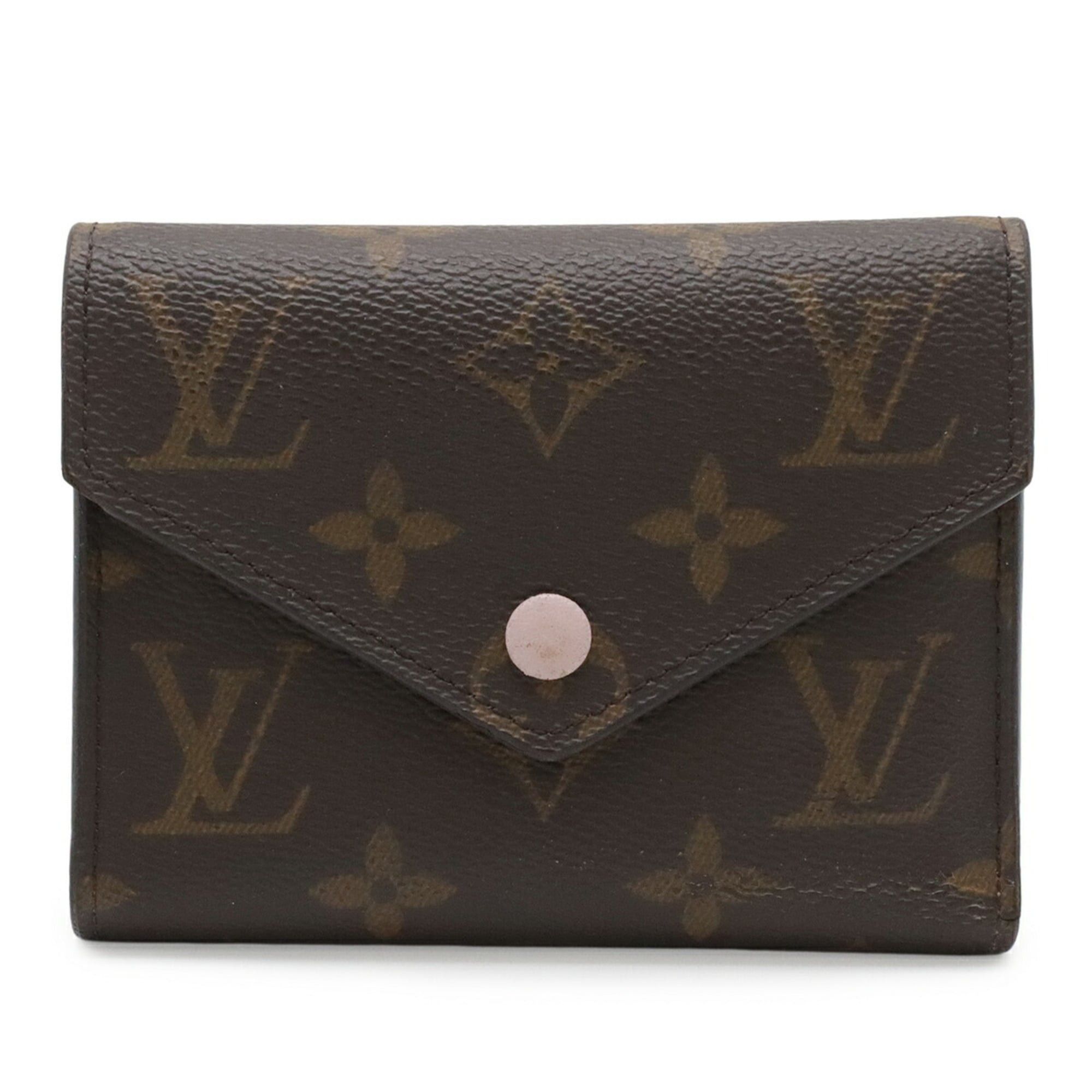 Louis Vuitton Louis Vuitton Monogram Portefeuille Victorine Tri-fold Wallet Rose Ballerine Pink M62360 Size ONE SIZE - 1 Thumbnail