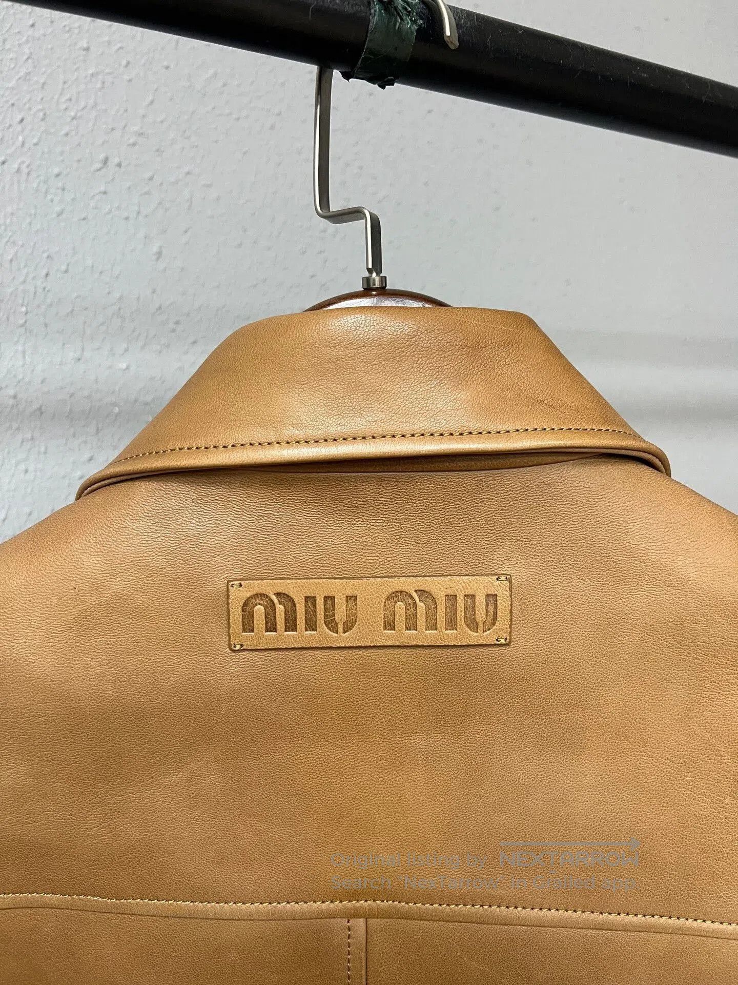 Miu Miu Miu Miu Brown Lambskin Logo Vest. Size M / US 6-8 / IT 42-44 - 5 Thumbnail