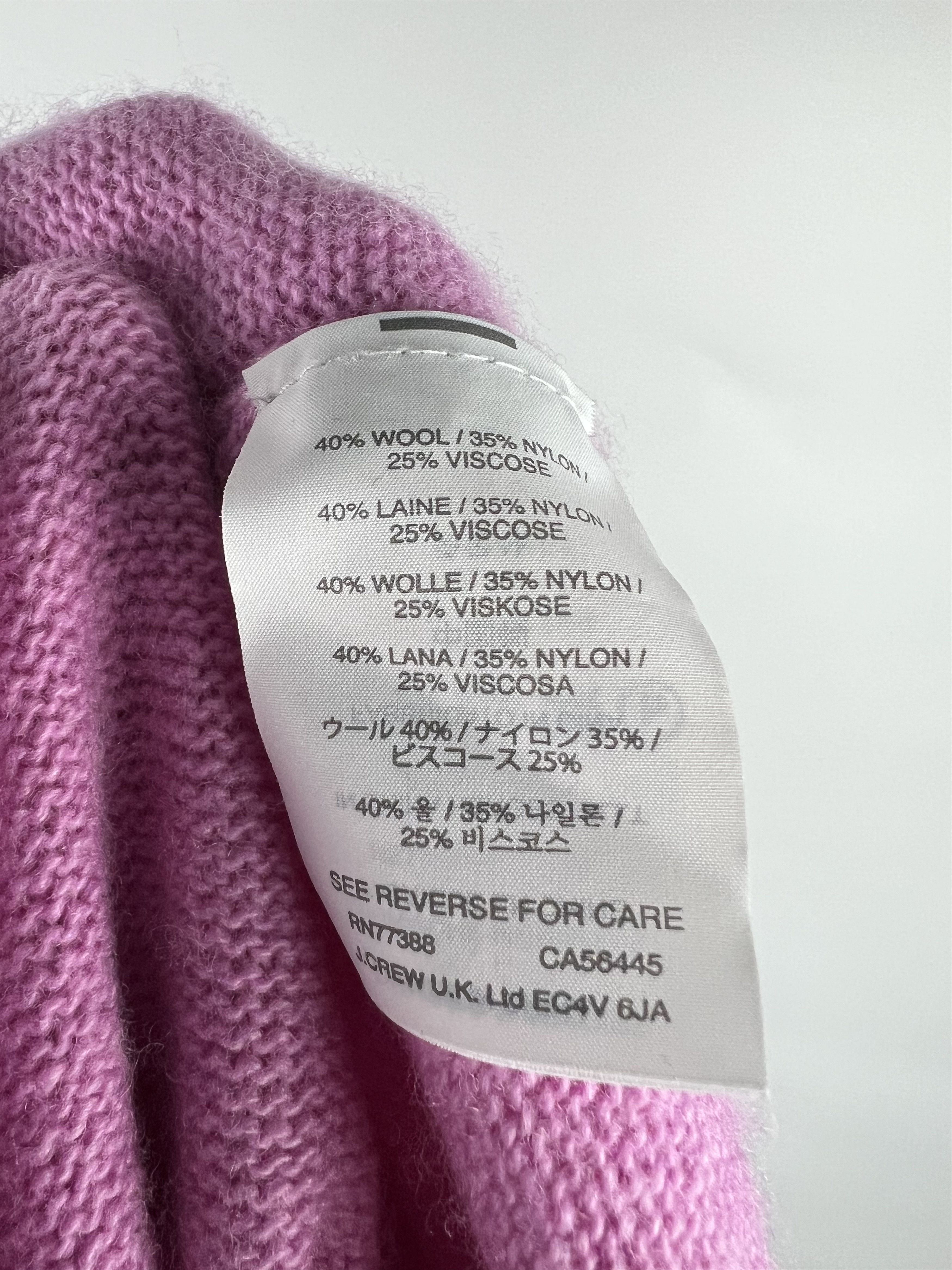 J.Crew J.Crew Women's Pink Wool Turtleneck Sweater Size XS Size XS / US 0-2 / IT 36-38 - 10 Thumbnail