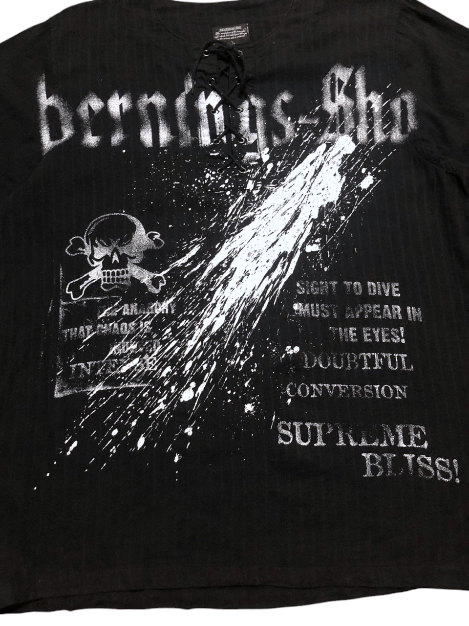 Japanese Brand RARE💥Burning Sho The Anarchy Black Shirt Size US M / EU 48-50 / 2 - 4 Thumbnail