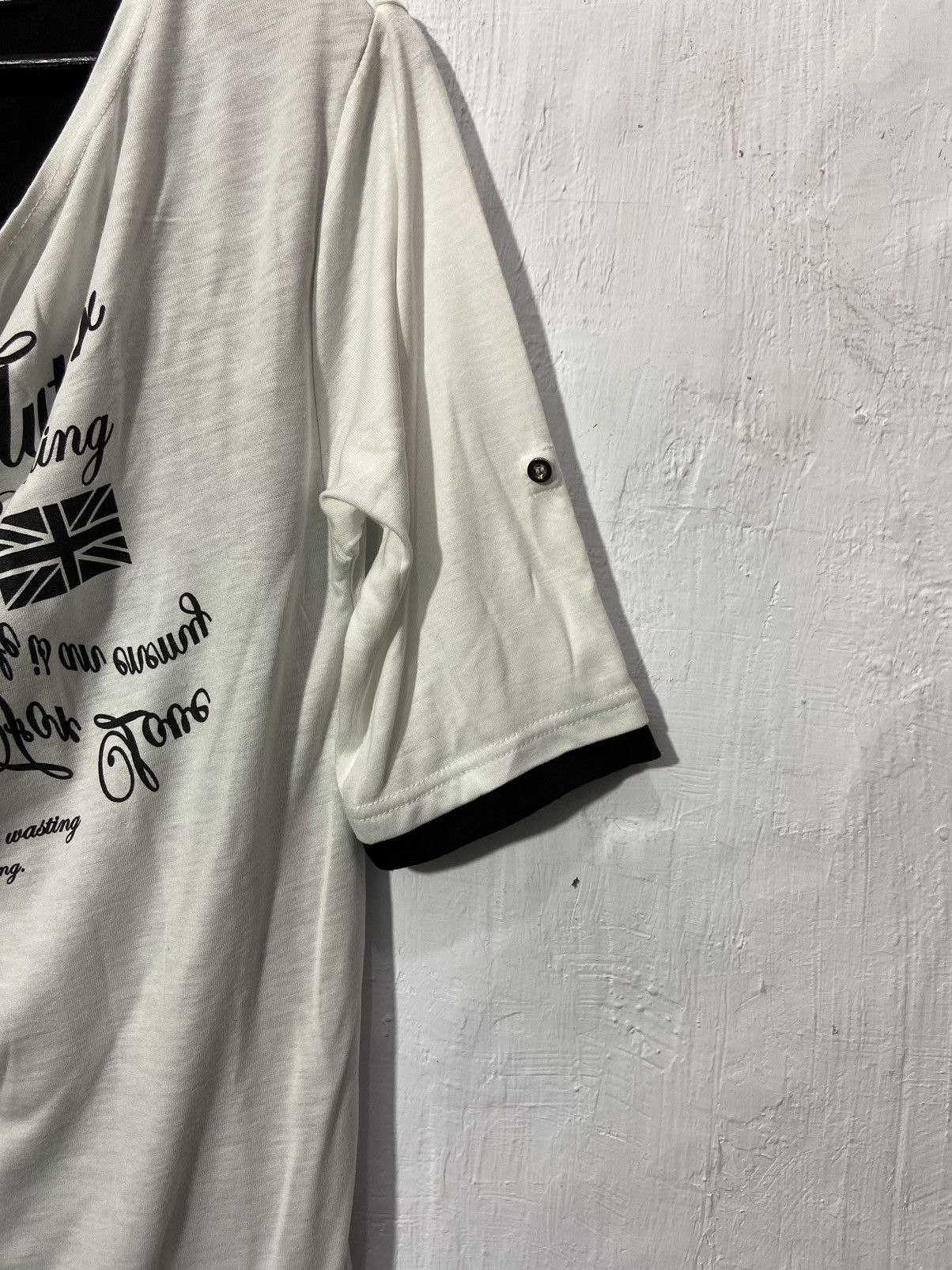 Beauty Beast × Japanese Brand Y2K Japanese Rock Poem Beaumere Double Layer Raglan Tshirt Size US M / EU 48-50 / 2 - 5 Thumbnail