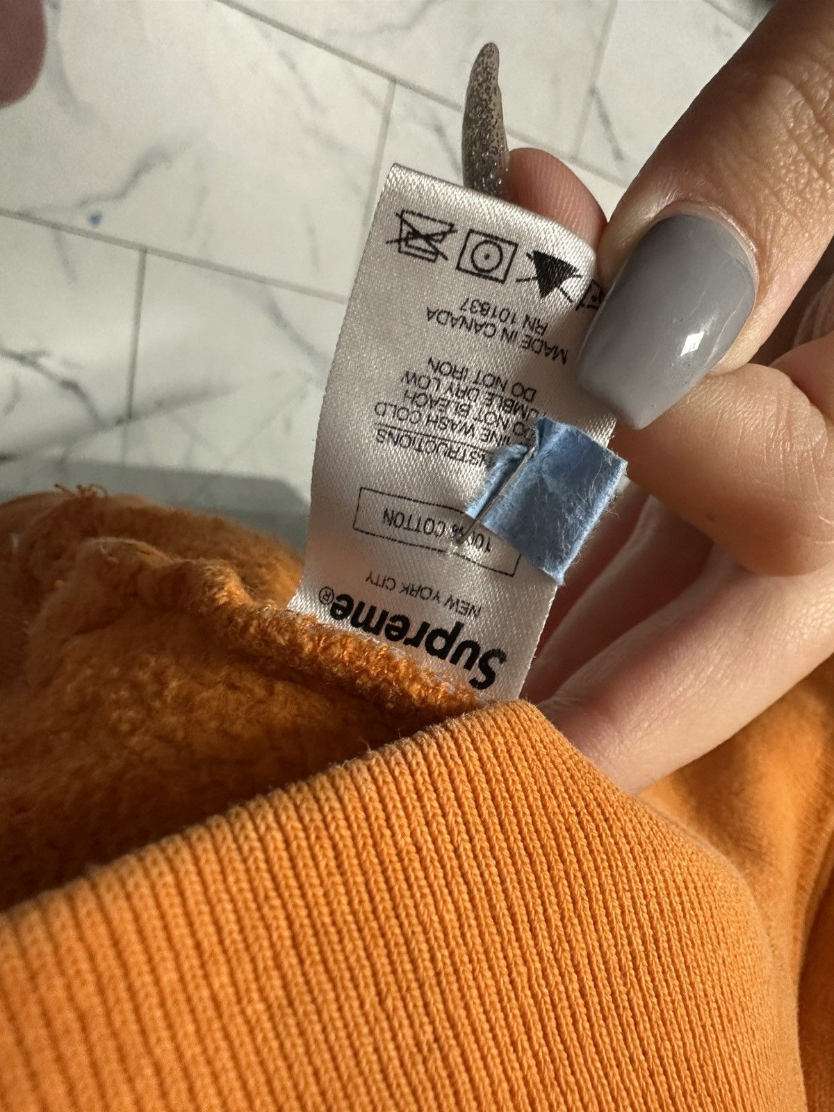 Supreme Supreme Quarter Zip ‘Orange’ Size US M / EU 48-50 / 2 - 6 Thumbnail
