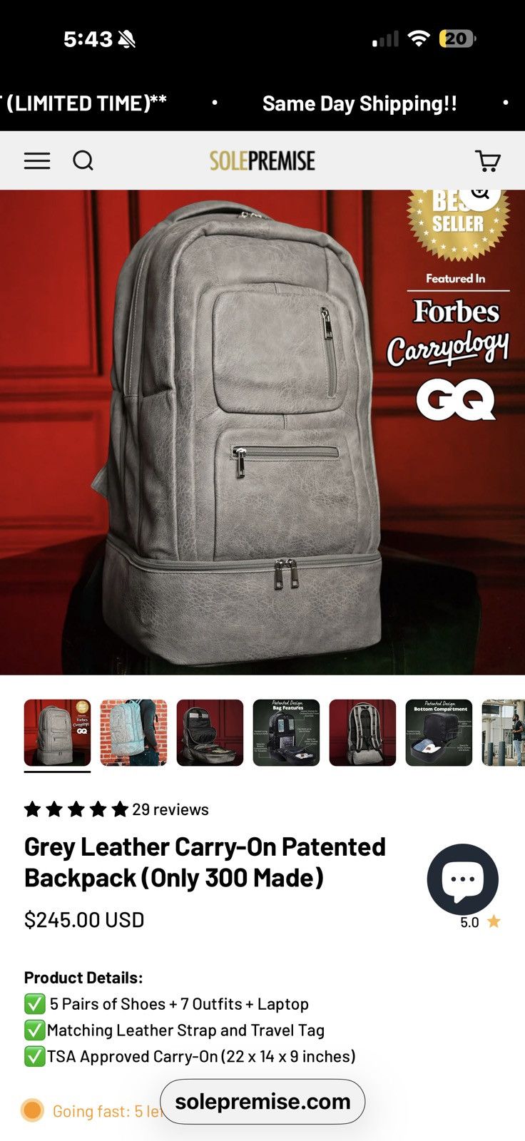 Other Rolling shoe bag /backpack/suitcase Size ONE SIZE - 1 Thumbnail