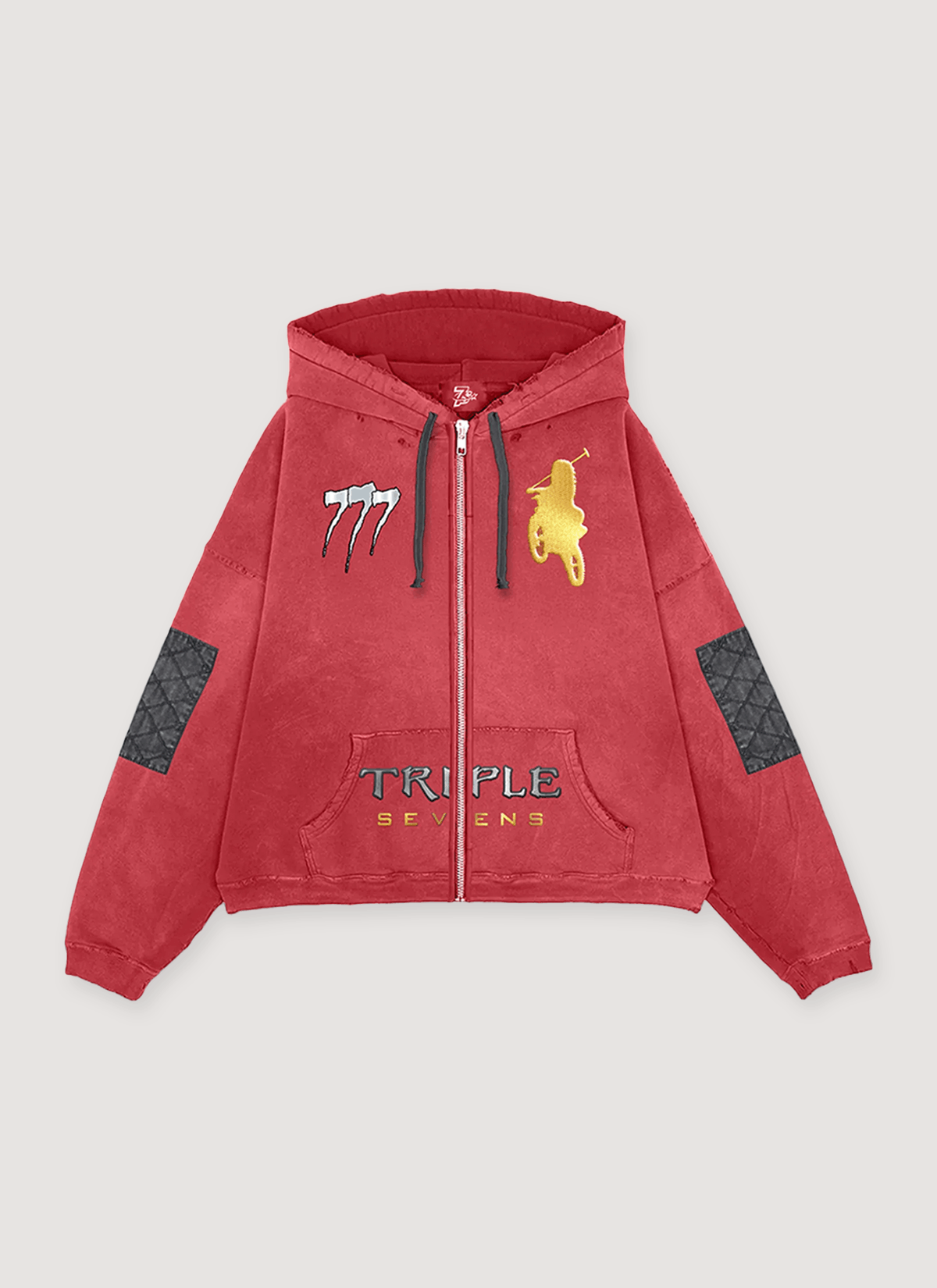 TRIPLE SEVENS Complexcon Moto Sweatshirt Red Size US XL / EU 56 / 4 - 1 Preview