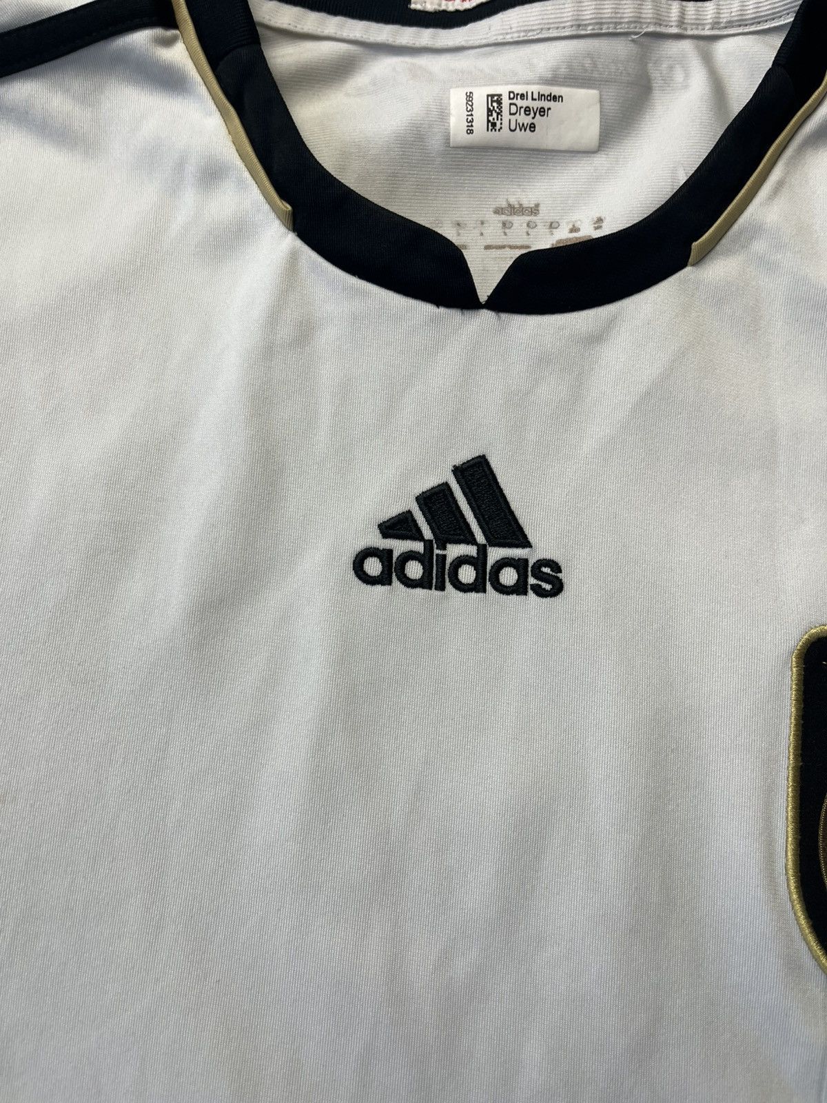 Adidas GERMANY ADIDAS 2010 WORLD CUP FOOTBALL HOME JERSEY SOCCER Size US M / EU 48-50 / 2 - 11 Thumbnail