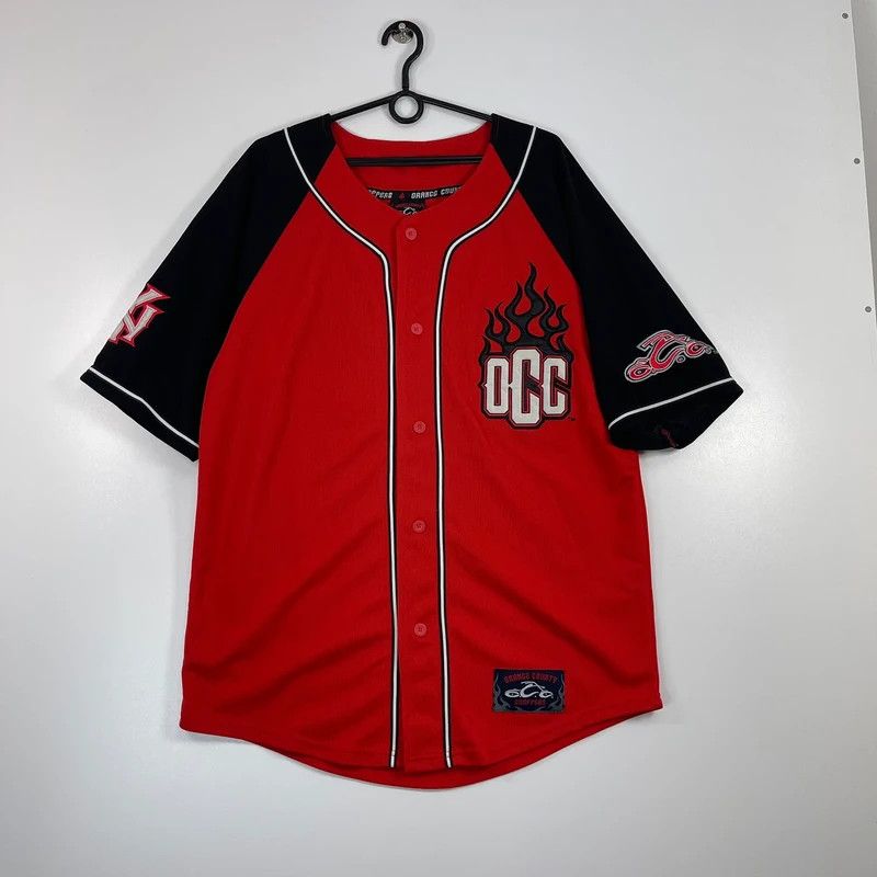 West Coast Choppers Rare Vintage 90s Orange County Choppers Red Jersey Size M Size US M / EU 48-50 / 2 - 2 Thumbnail