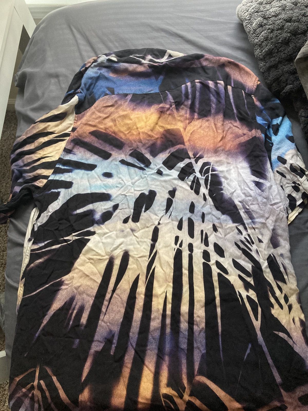 Ksubi Ksubi "Vibe" Resort Shirt - Abstract Palm Print Size US M / EU 48-50 / 2 - 5 Thumbnail