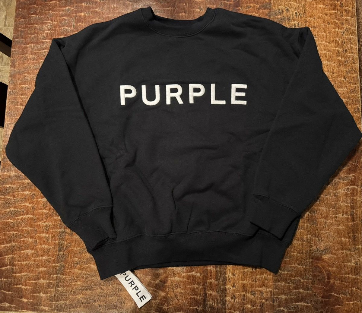 Purple Brand New Purple Brand Crewneck Sweatshirt Embroidered Lettering M Size US M / EU 48-50 / 2 - 1 Thumbnail