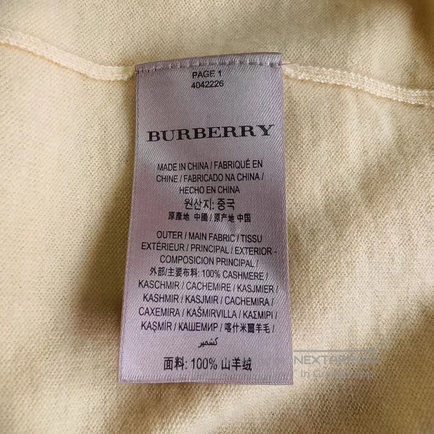 Burberry burberry yellow cashmere knit top. Size S / US 4 / IT 40 - 4 Thumbnail
