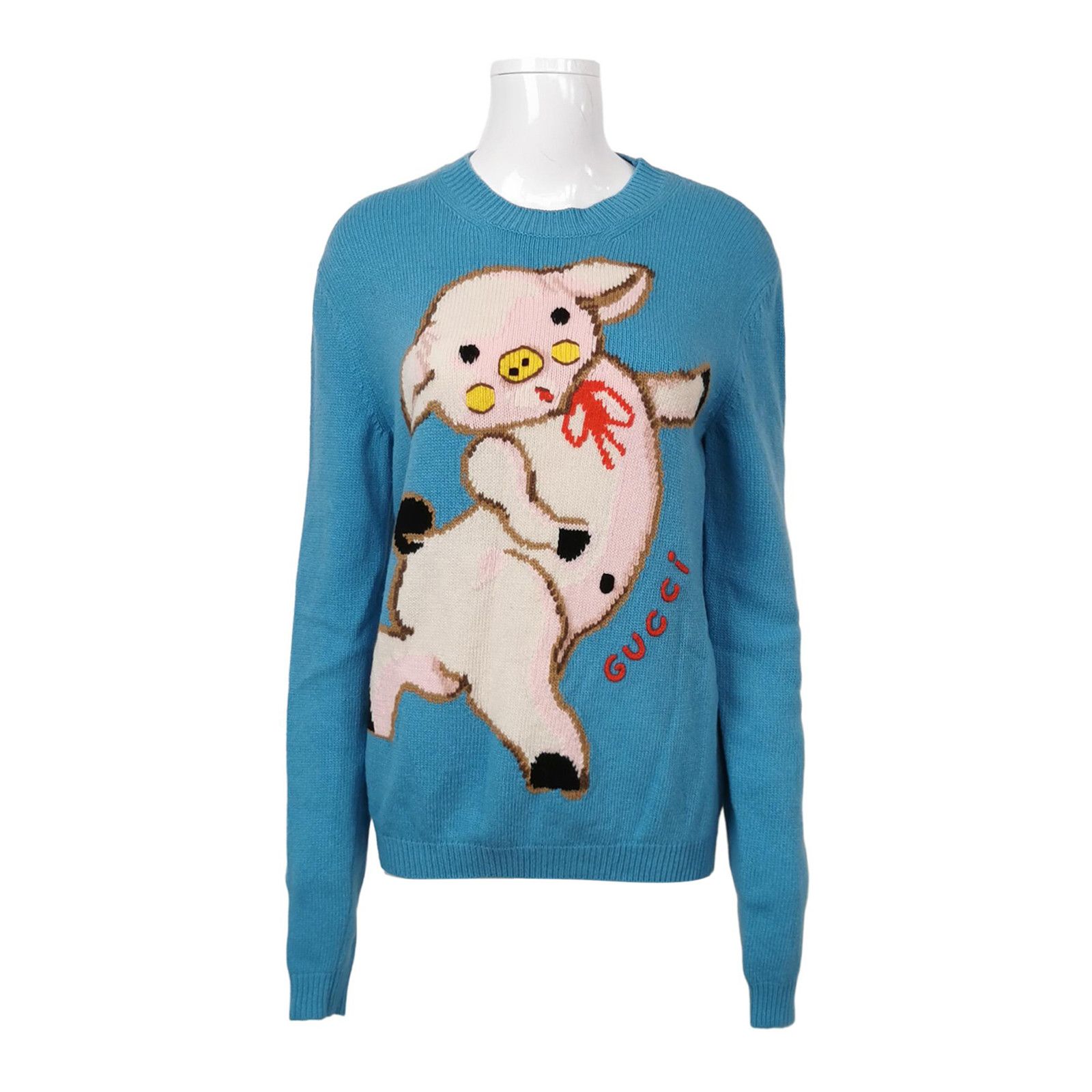 Gucci Gucci Pig Pattern Wool Sweater Size S Size US S / EU 44-46 / 1 - 1 Thumbnail