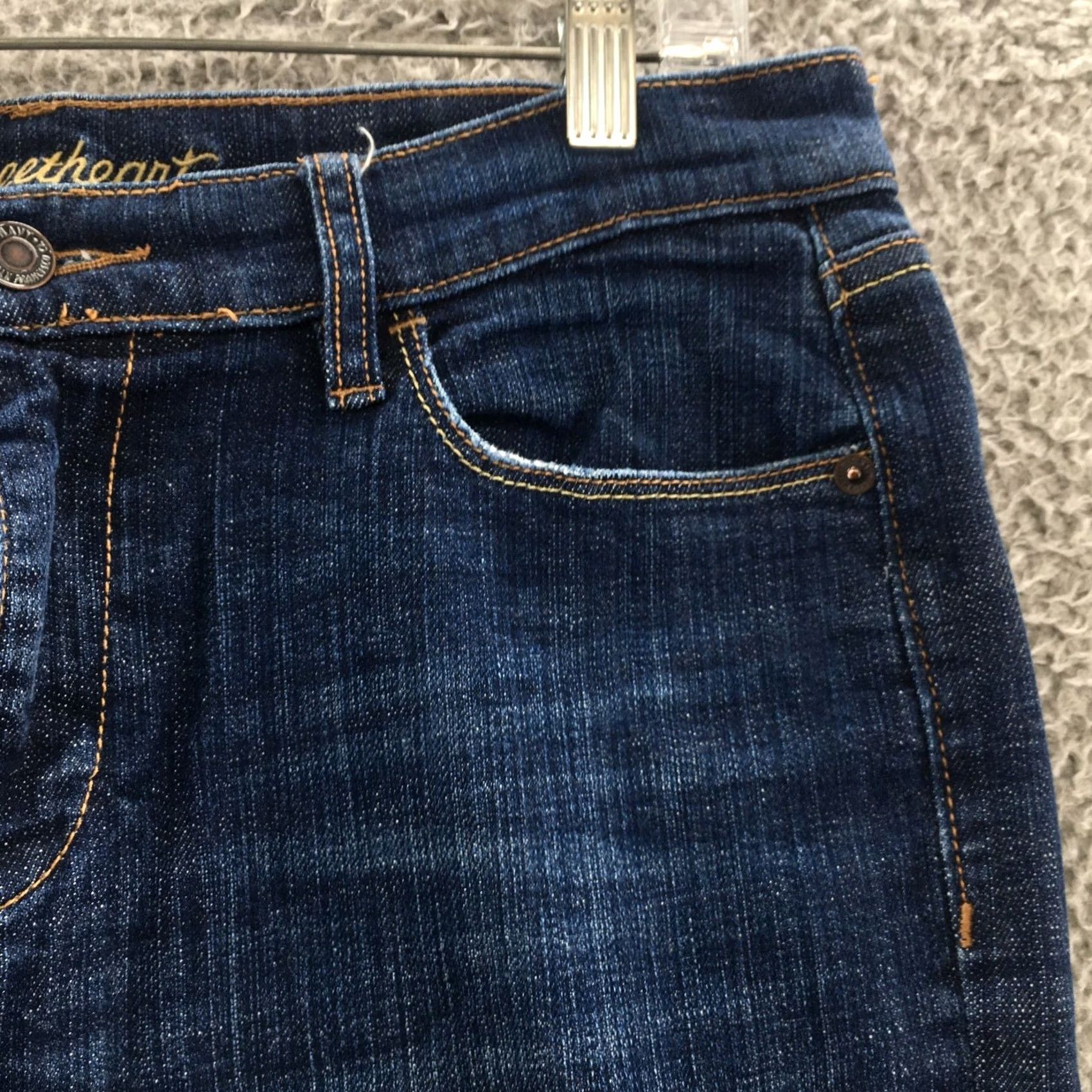 Old Navy Old Navy Jeans Womens 8R The Sweetheart Bootcut Blue Denim Zip Regular 34x32 5-Pocket Classic Vintage No Size 30" / US 8 / IT 44 - 5 Thumbnail