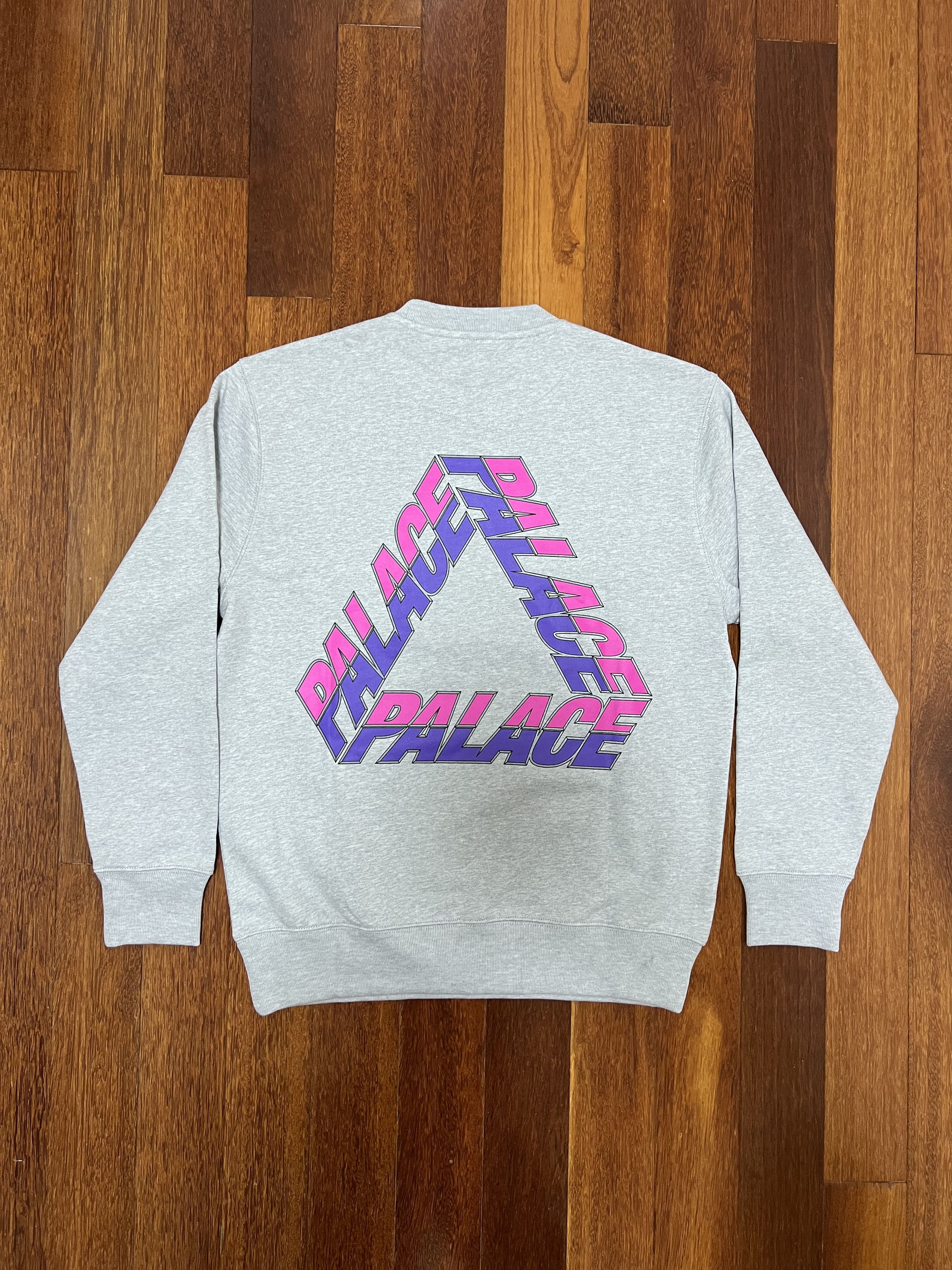 Palace 💚 2019 Palace Split P3 Crew Grey Marl Medium NEW Size US M / EU 48-50 / 2 - 3 Thumbnail