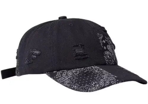 Other Y2k paisley bandana patchwork distressed cap baseball Size ONE SIZE - 3 Thumbnail