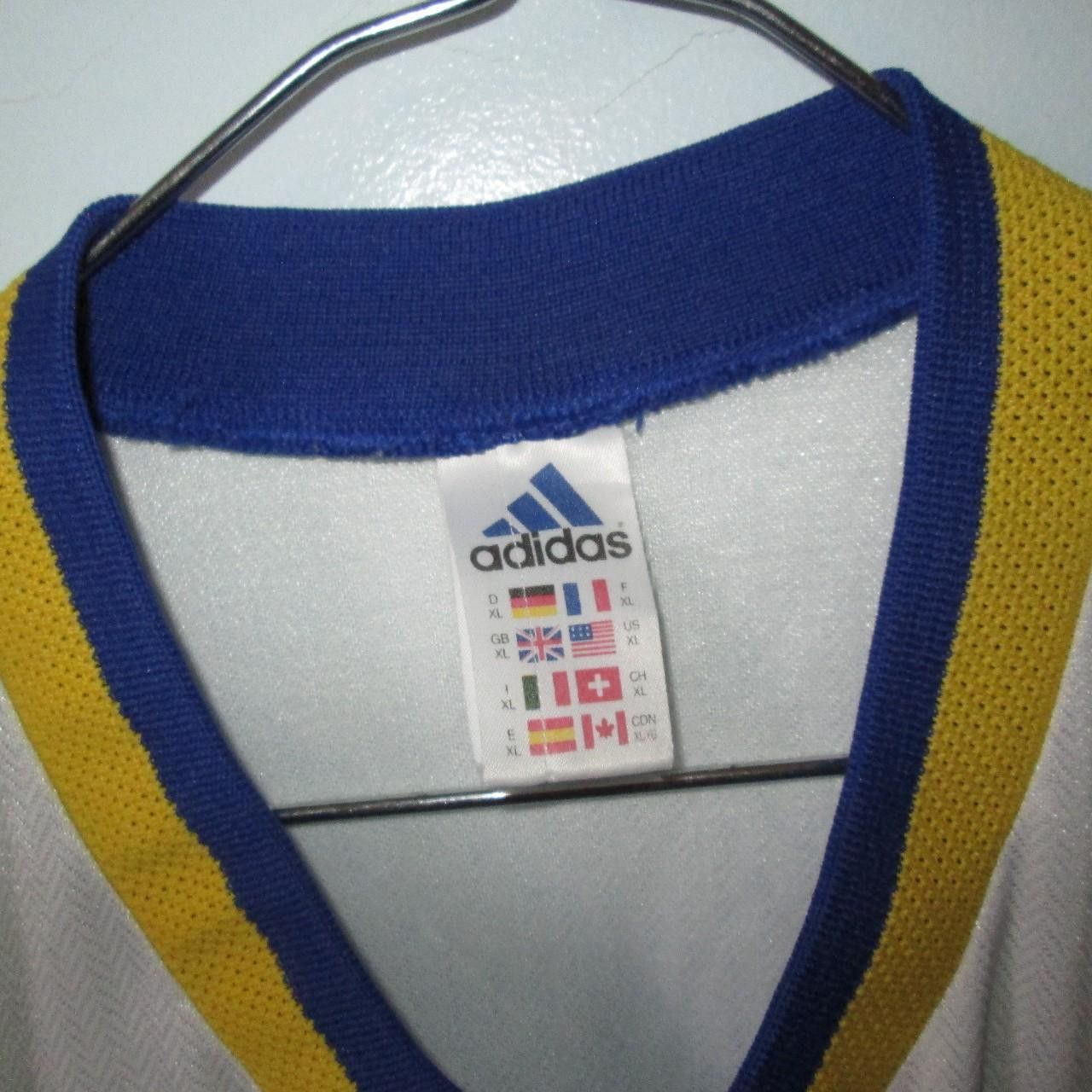 Adidas Sweden 1998 1999 Away shirt jersey Size US XL / EU 56 / 4 - 3 Thumbnail