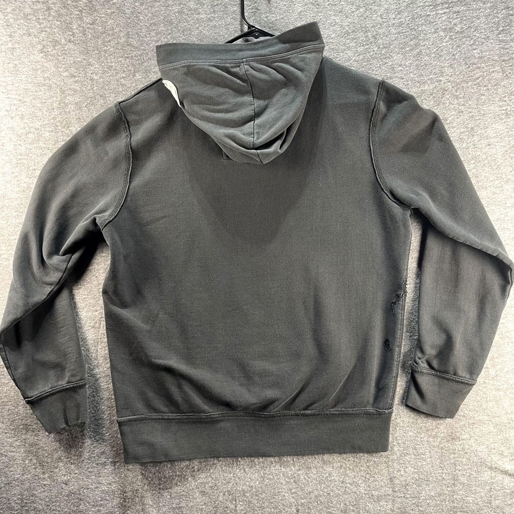Vintage VINTAGE Aeropostale Hoodie Mens M Charcoal Pullover Hooded Graphic Print NYC 87 Thrashed Distressed Size US M / EU 48-50 / 2 - 2 Thumbnail