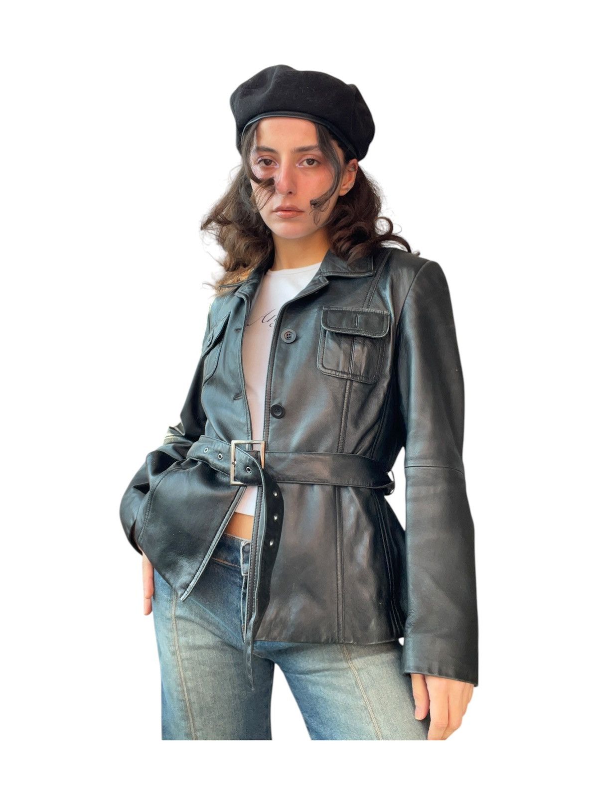 Vintage y2k leather jacket Size S / US 4 / IT 40 - 1 Thumbnail