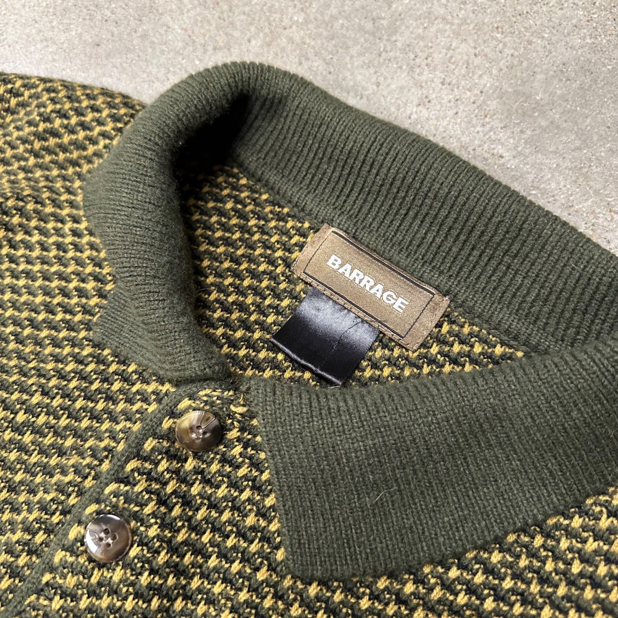 Vintage Vintage Unique Knit Collared Longsleeve Polo Shirt Size US XL / EU 56 / 4 - 2 Thumbnail