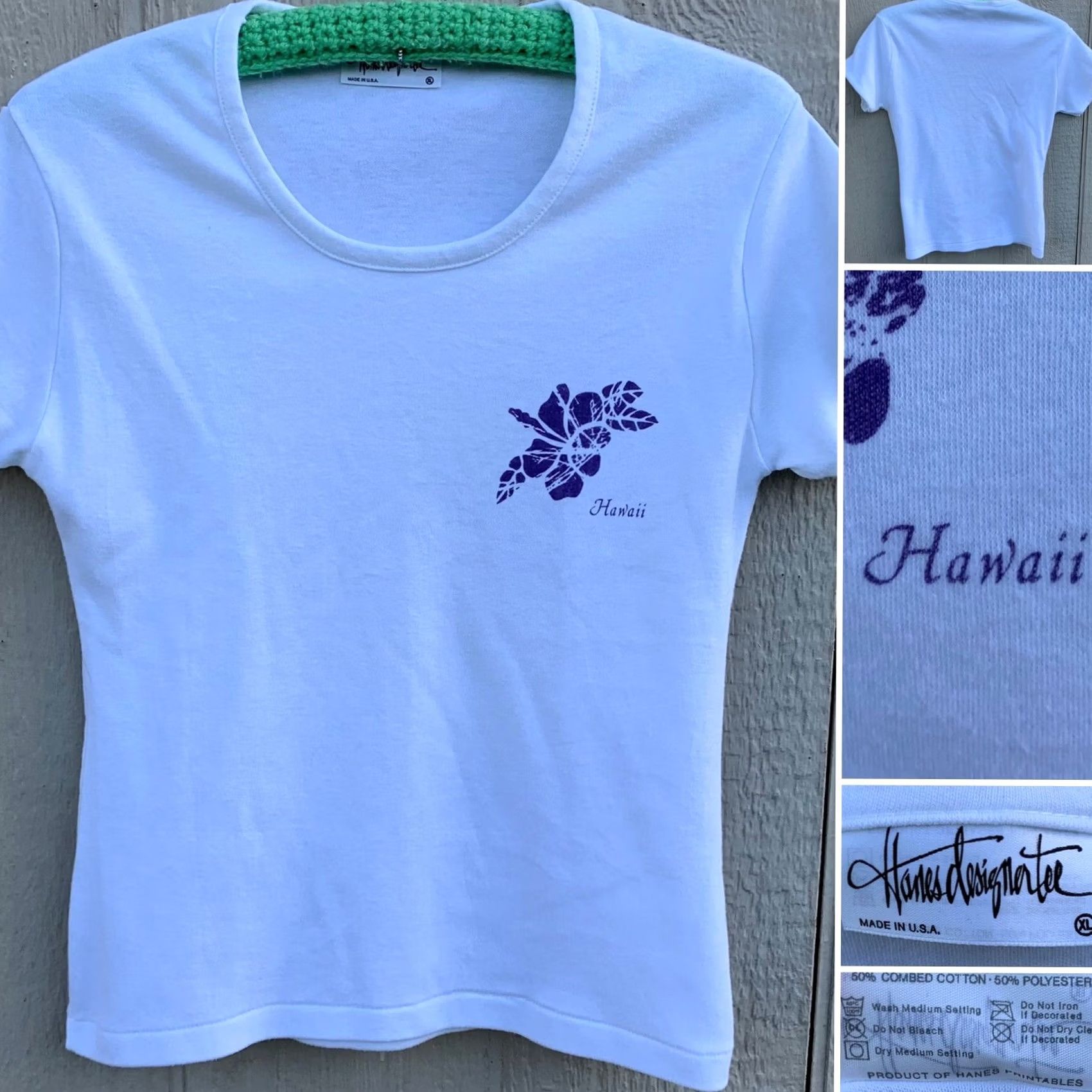 Hanes VINTAGE Hanes Hawaii t shirt womens ladies XL made in USA 80s tee Size XL / US 12-14 / IT 48-50 - 2 Thumbnail
