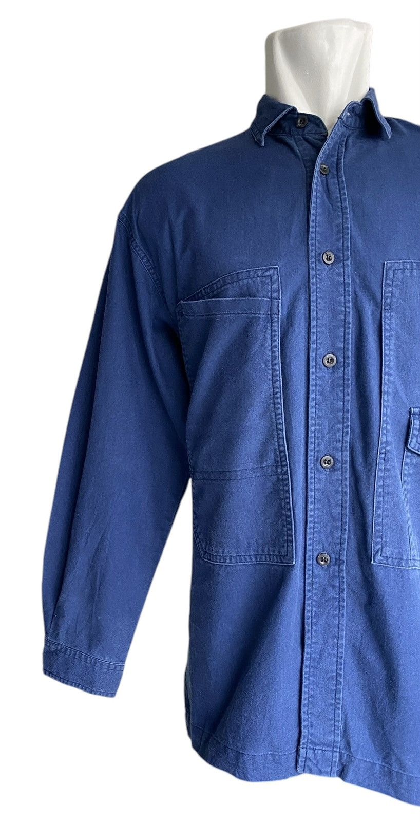 Vintage Rare AZITO Work Wear Button Shirt Size US L / EU 52-54 / 3 - 3 Thumbnail