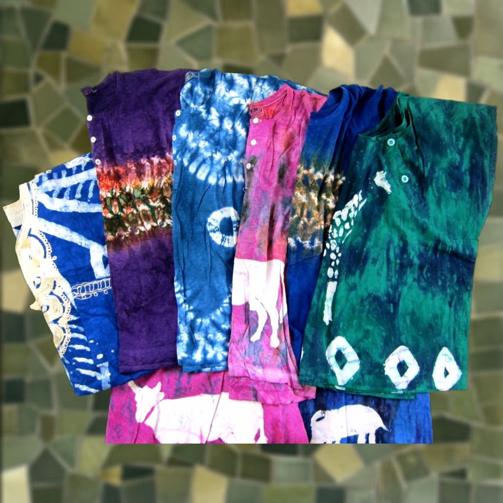 Doublet VTG Double Bull Cotton 6 Shirts 2 Skirts Block Tie Dyed Women S-M Multi-Color Animal Print Shirt Skirt Womens"} Size S / US 4 / IT 40 - 1 Thumbnail