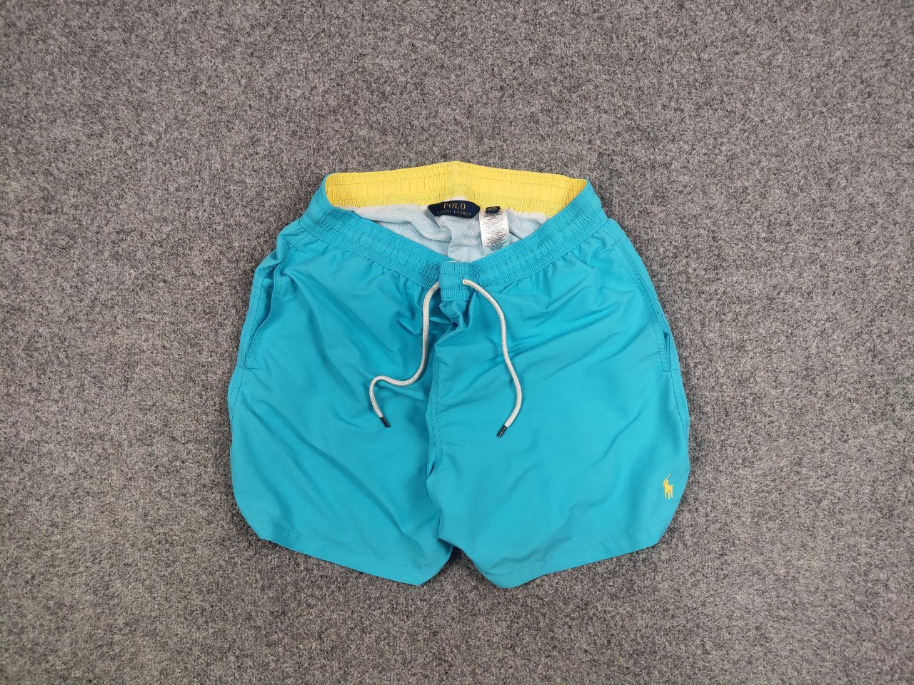 Polo Ralph Lauren Vintage 90's Polo Ralph Lauren Nylon Blue Logo Casual Shorts Size US 36 / EU 52 - 1 Thumbnail