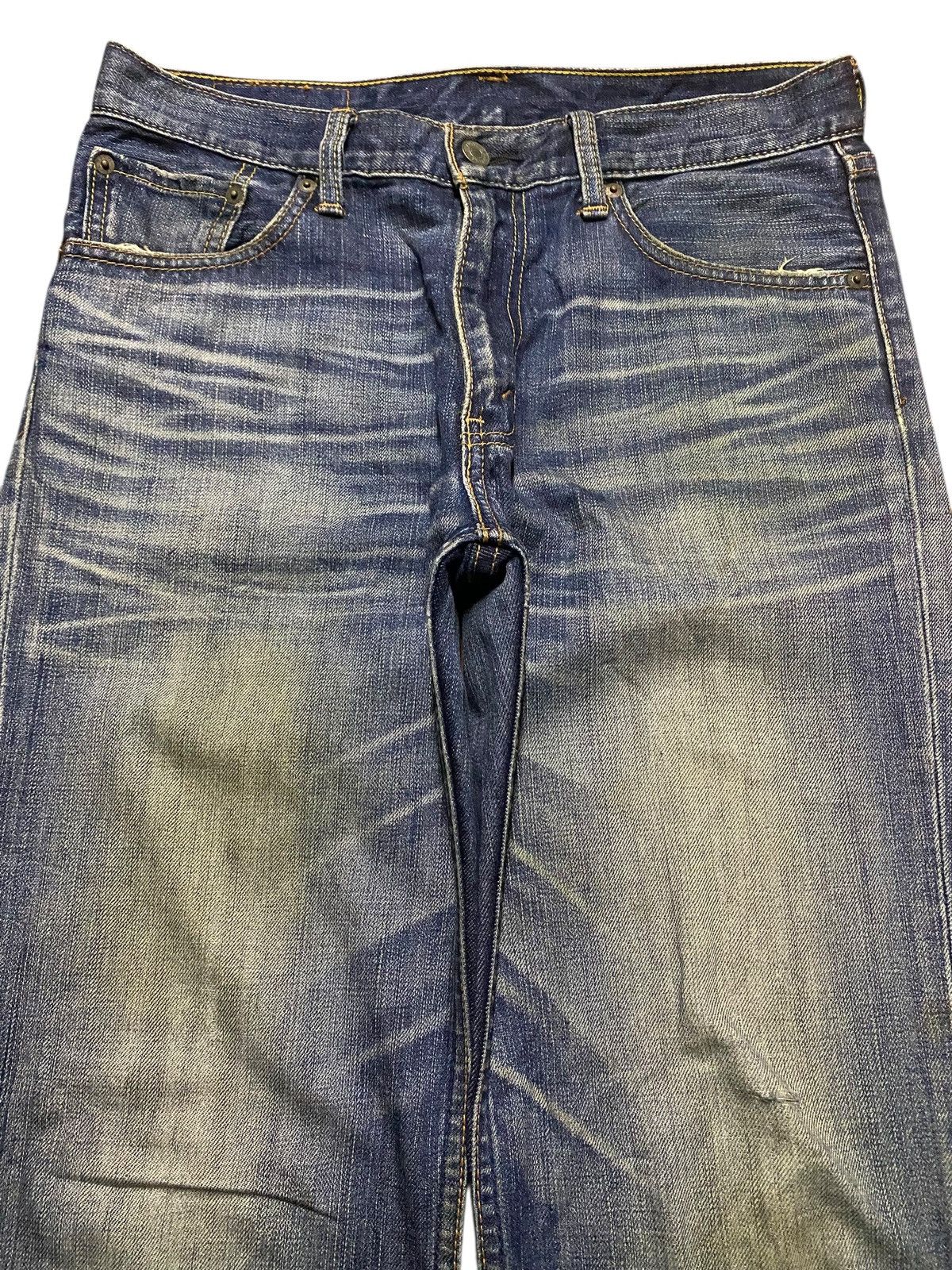 Levi's Vintage Levis 702 Mud Wash Distressed Loose Jeans Size US 31 - 3 Thumbnail