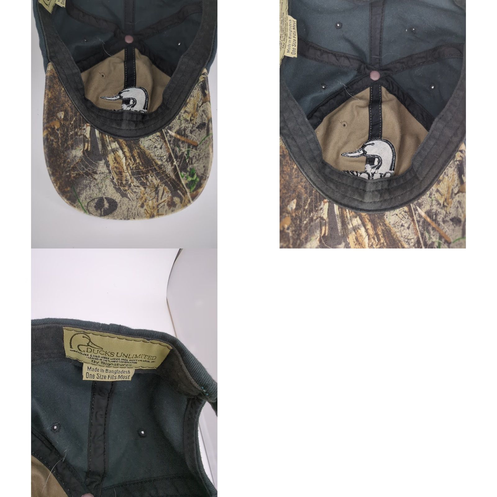 Vintage VINTAGE Ducks Unlimited Hat Cap Baseball Cap Adults Men Adjustable One Size Green Black Camo Outdoor Hunting Size ONE SIZE - 8 Thumbnail