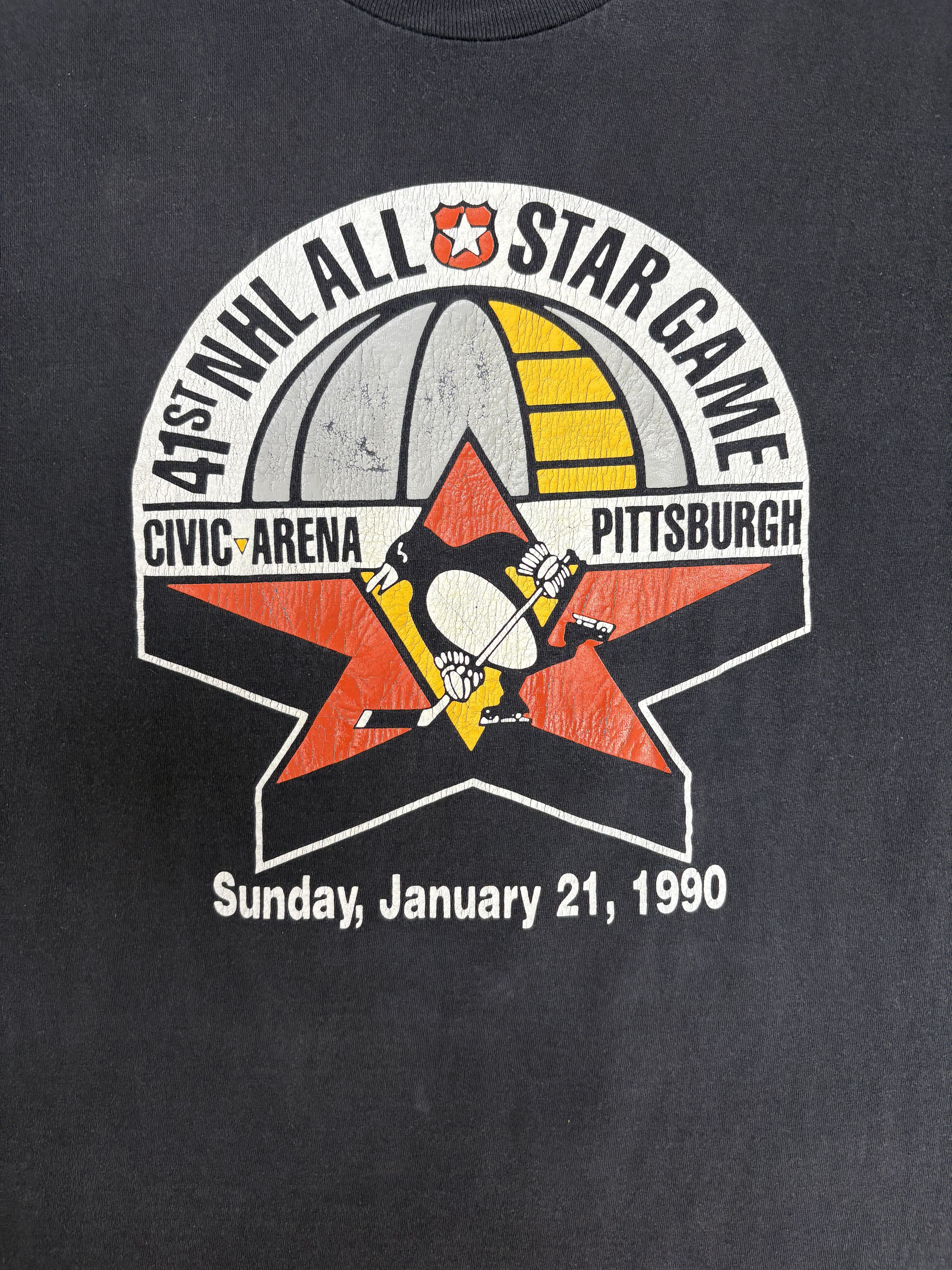 Nutmeg × Vintage 41st NHL All Star Game Pittsburgh Vintage T-Shirt Tee Size US XL / EU 56 / 4 - 2 Thumbnail