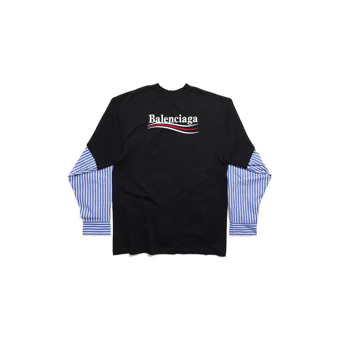 Balenciaga o1srvl11e0225 Political Campaign Layered T-Shirt Multicolor Size US XL / EU 56 / 4 - 2 Thumbnail