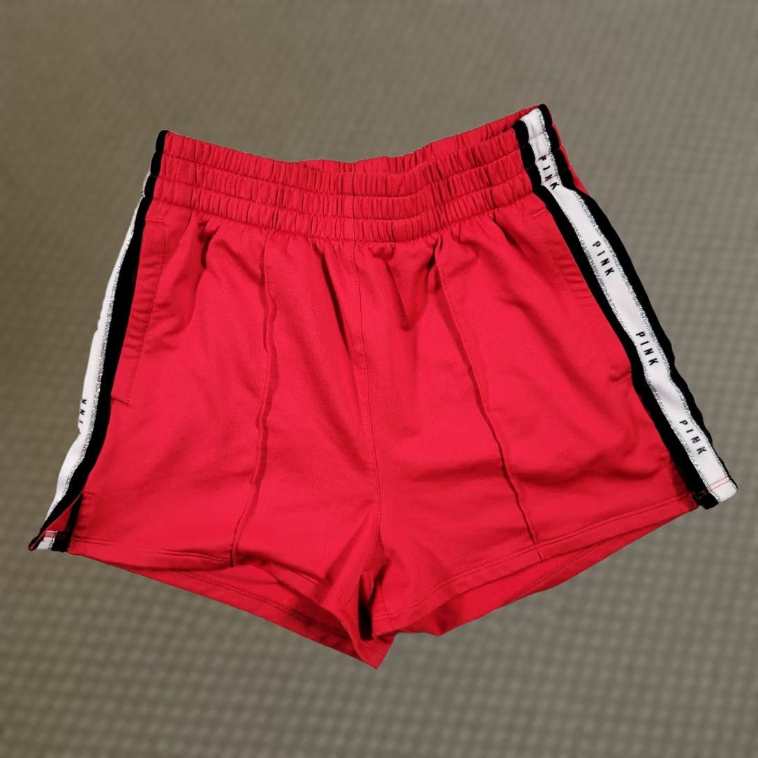 Victoria's Secret Pink Victoria's Secret Red Sport Track Mini Shorts Women’s Small Cheerleading Shorts Size 28" / US 6 / IT 42 - 1 Thumbnail