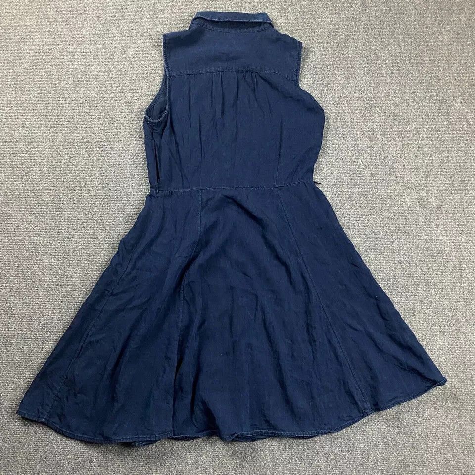 Banana Republic Banana Republic Dress Womens 4P Denim A-Line 100% Lyocell Size S / US 4 / IT 40 - 7 Thumbnail
