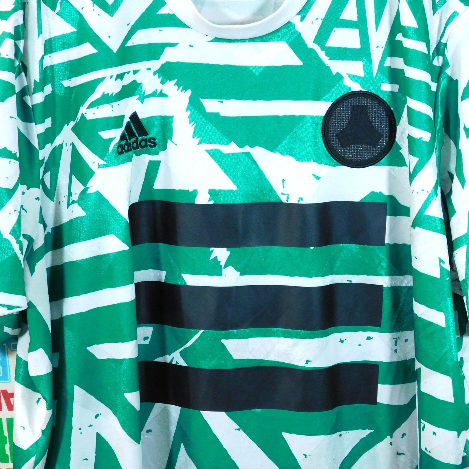 Adidas Adidas Tan DNA Graphic Soccer Jersey Size 2XL White Green Size US XXL / EU 58 / 5 - 5 Thumbnail
