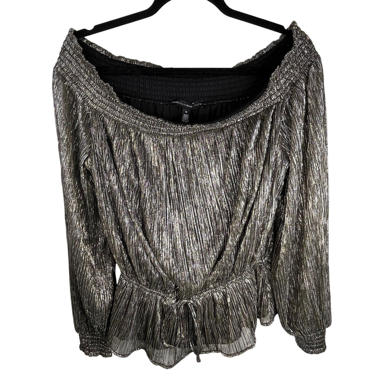White House Black Market White House Black Market WHBM Puff Sleeve Off the Shoulder Size M / US 6-8 / IT 42-44 - 6 Thumbnail