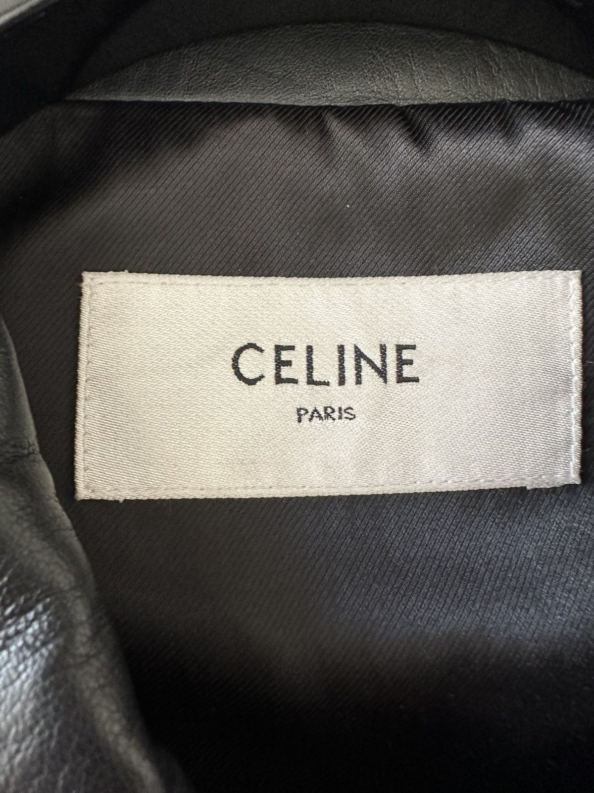 Celine Celine x Hedi leather trucker jacket 50 BNWT Hedi Slimane Size US M / EU 48-50 / 2 - 22 Thumbnail