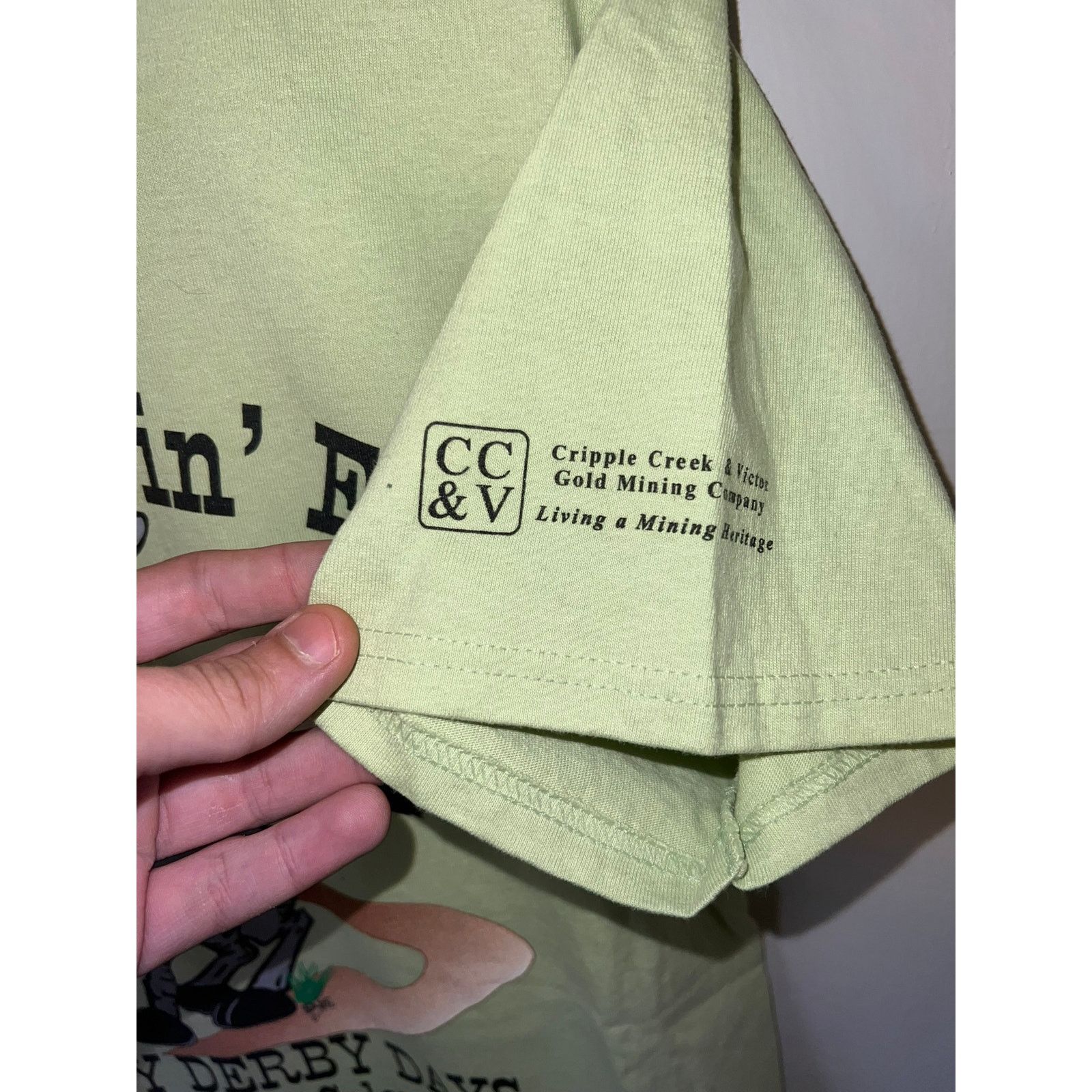 Port Authority Vintage Donkey Derby Days Shirt Cripple Creek Green Tee M Size US M / EU 48-50 / 2 - 6 Thumbnail