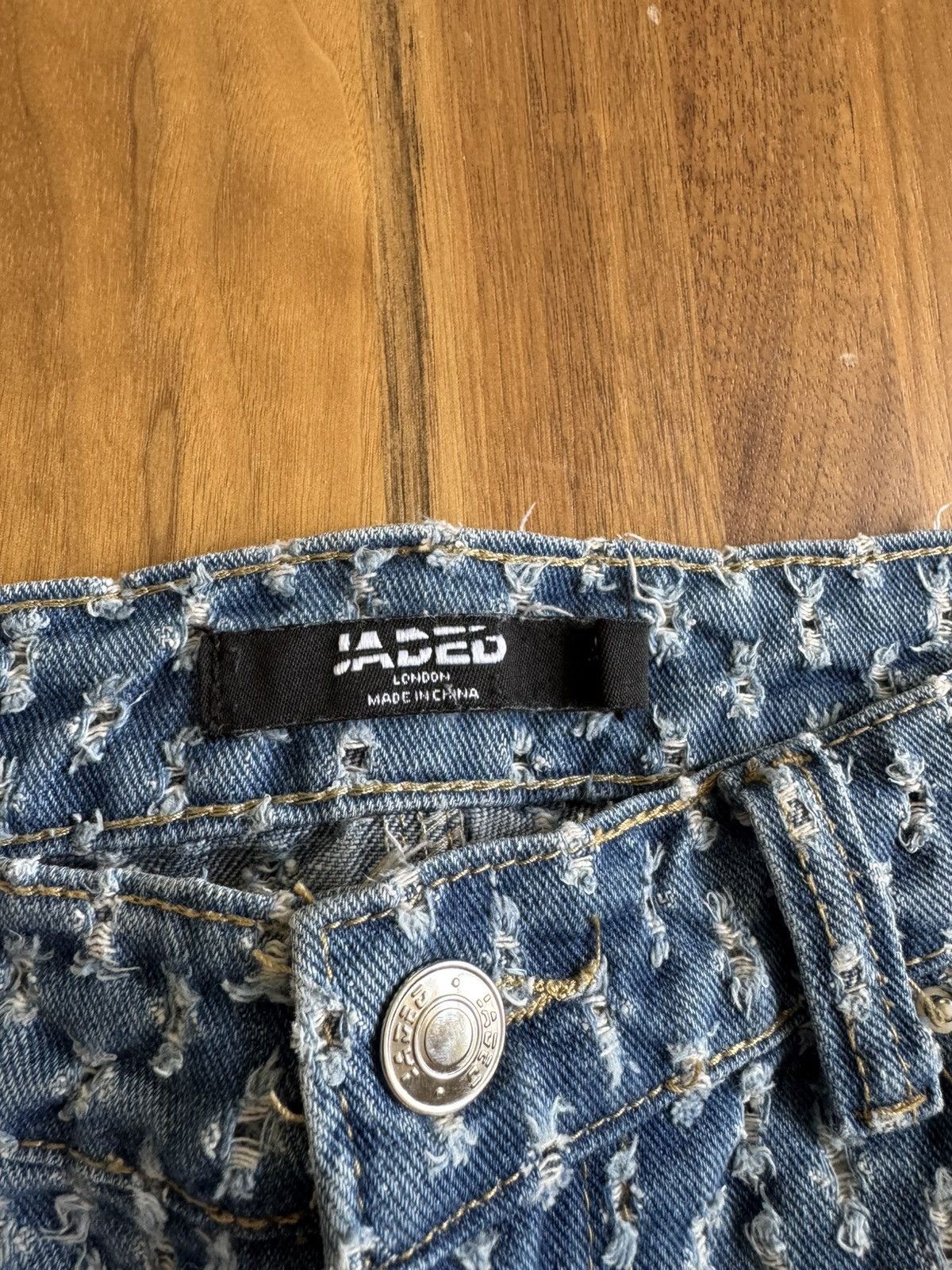 Jaded London Jaded London Distressed Light Blue Jeans Size US 32 / EU 48 - 5 Thumbnail