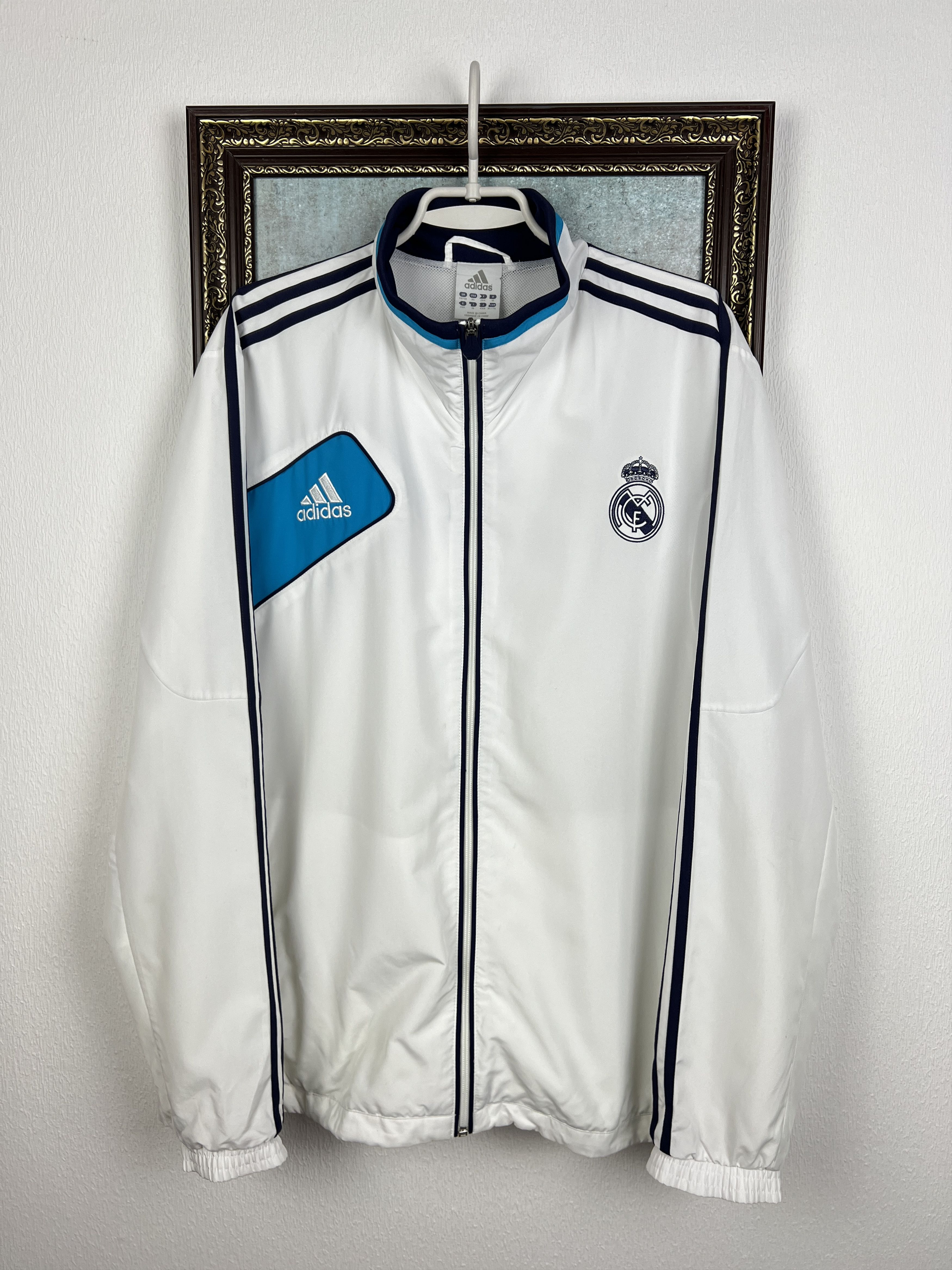 Adidas Vintage Adidas Real Madrid Football Jacket Soccer Track Top Size US XXL / EU 58 / 5 - 1 Thumbnail