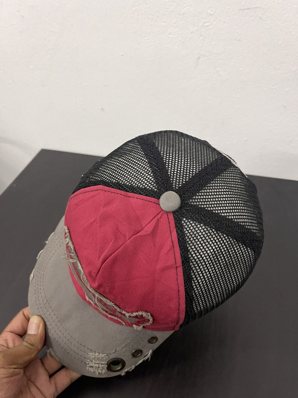 Vintage × Von Dutch Vintage Von Dutch Ripped Distressed Hat Cap Size ONE SIZE - 4 Thumbnail