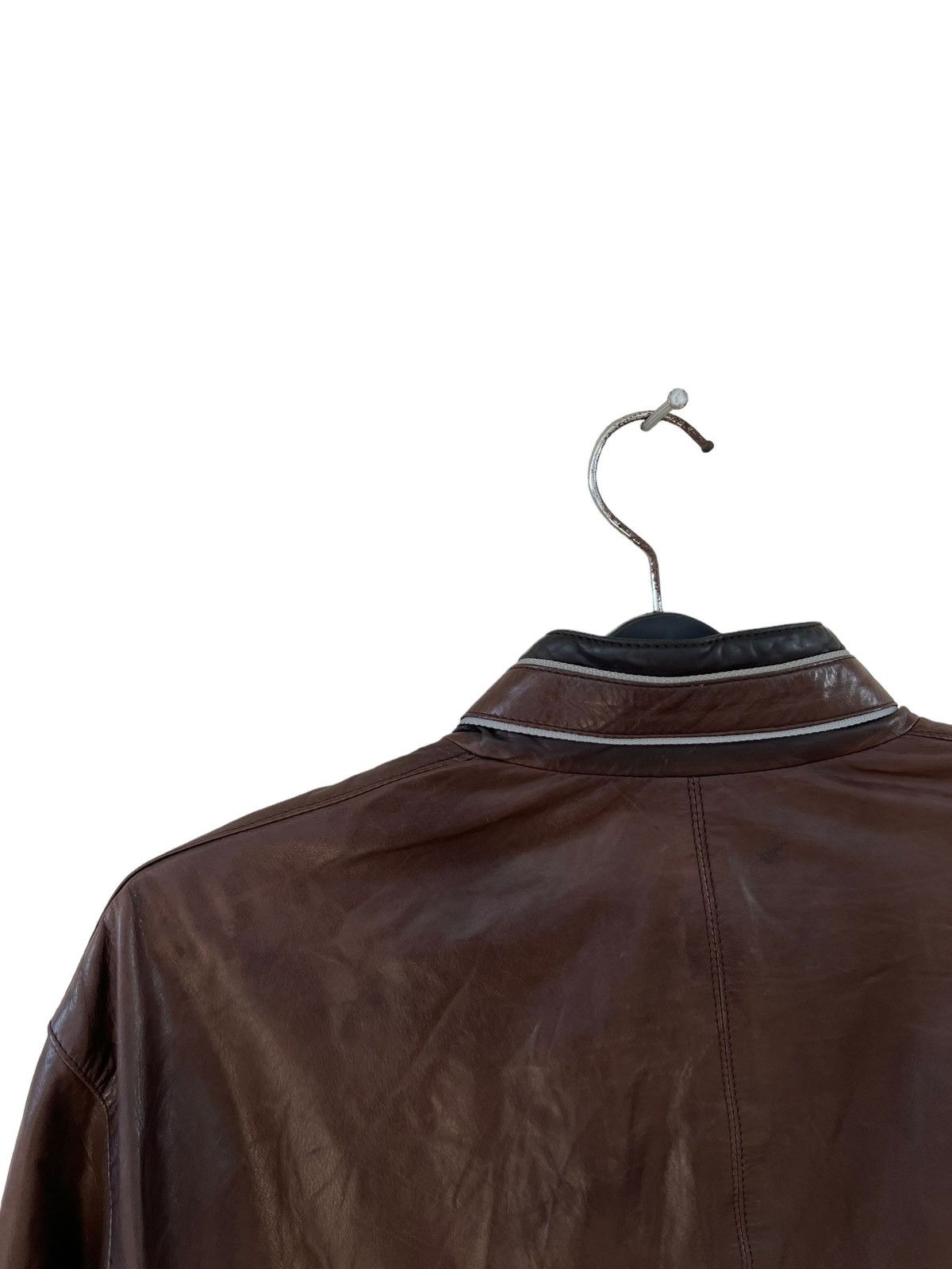 Ermenegildo Zegna Zegna Sport Patina Brown Leather Jacket Size US XXL / EU 58 / 5 - 16 Thumbnail