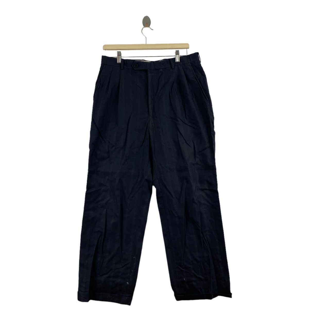 Christian Dior Monsieur Vintage CHRISTIAN DIOR MONSIEUR Straight Cut Wool Pant Size US 34 / EU 50 - 1 Thumbnail