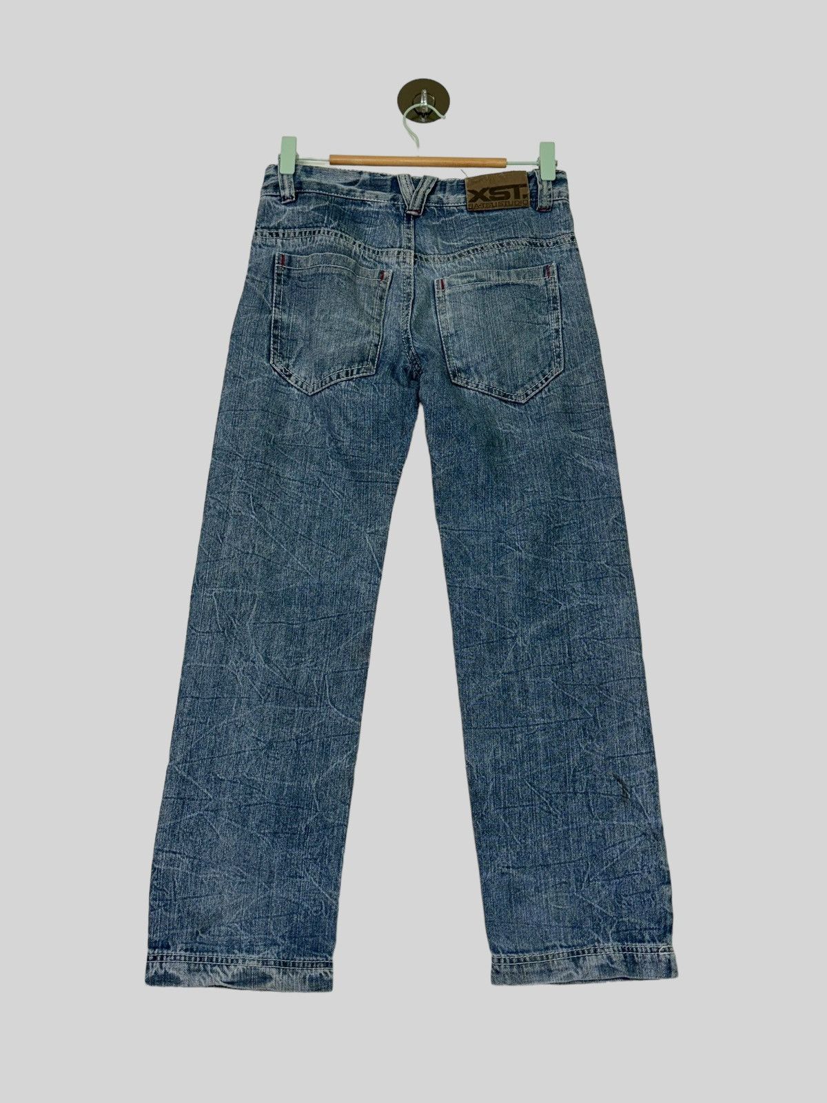 Japanese Brand × Vintage BA-TSU STUDIO ROCK STAR PAINT SPLASHED ACID WASH DENIM JEANS Size US 27 - 2 Thumbnail
