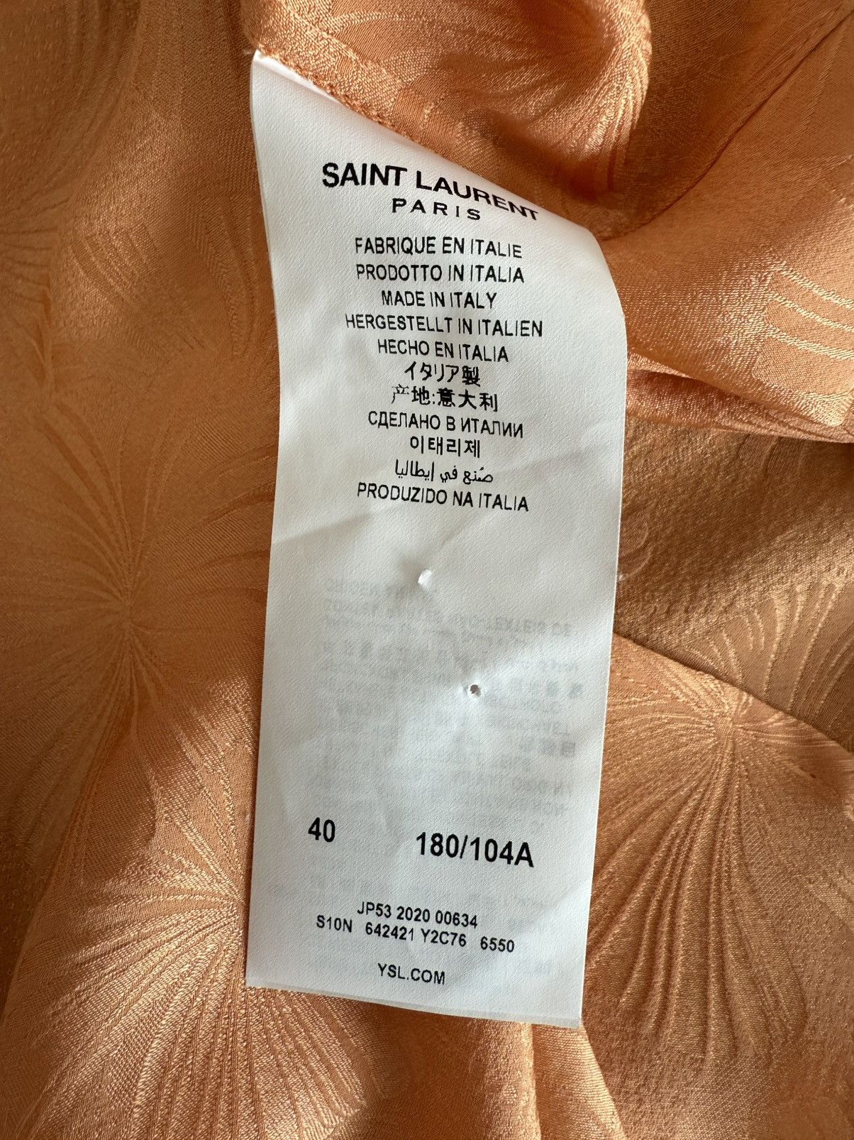 Saint Laurent Paris SS21 Saint Laurent Floral Hibiscus Silk Shirt Size US M / EU 48-50 / 2 - 12 Thumbnail