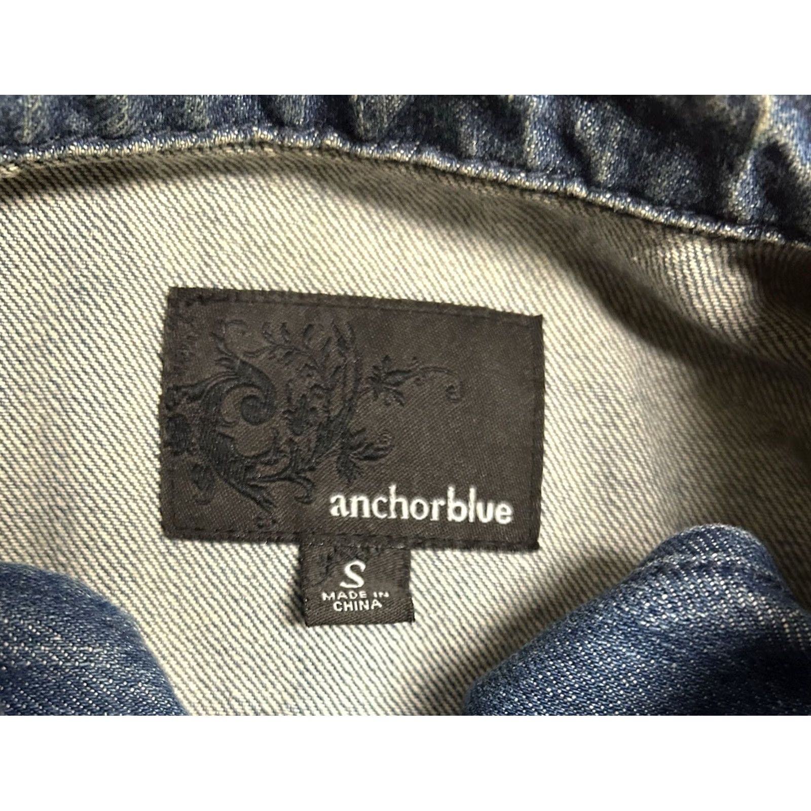 Vintage VINTAGE Anchor Blue Women's Jacket Jeans Button Up Size Small Long Sleeve 90s Casual Size S / US 4 / IT 40 - 4 Thumbnail