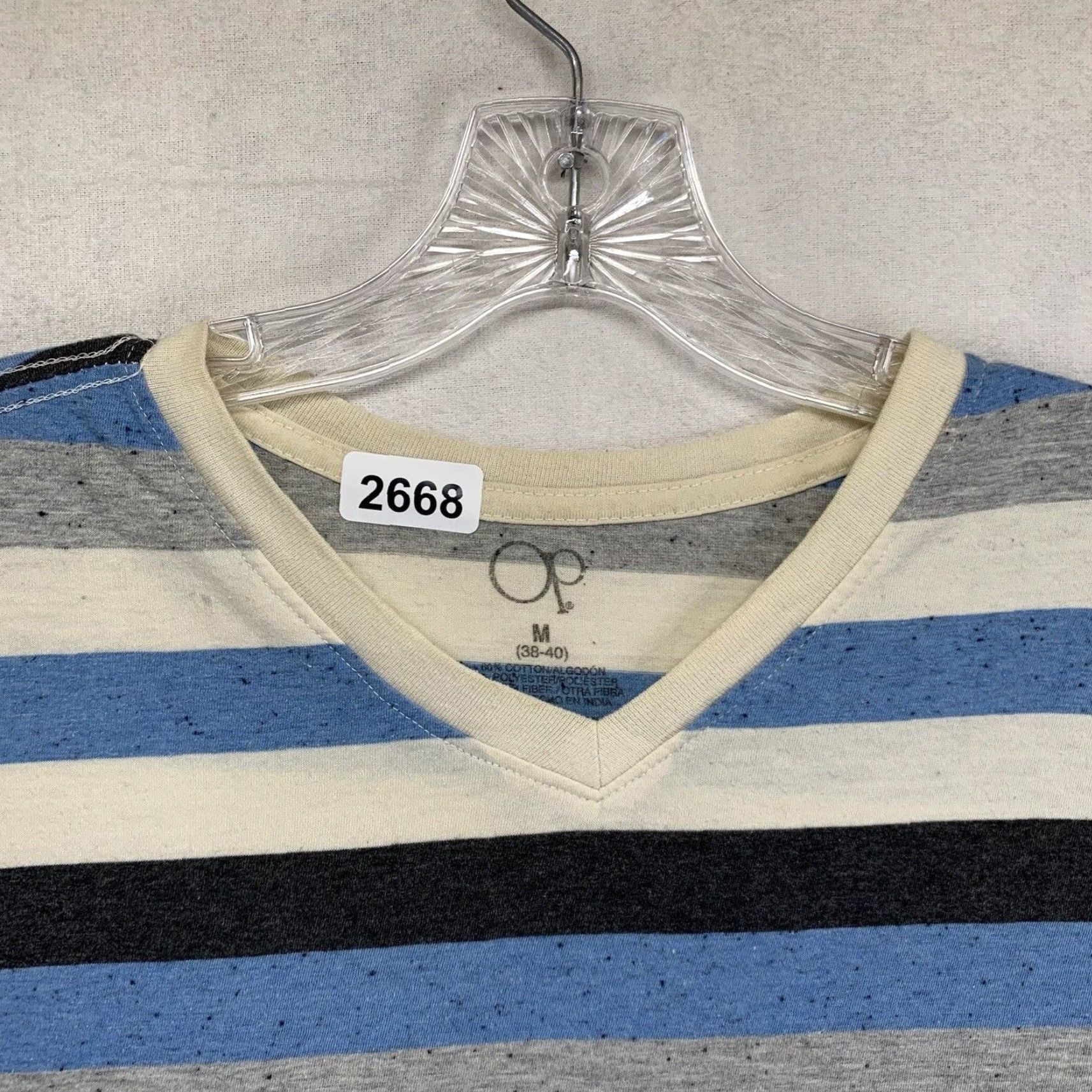 Ocean Pacific VINTAGE Ocean Pacific T-Shirt Men’s Small Short Sleeve Cotton Blend Striped V-Neck Surfer Style The Ramones Men Size US S / EU 44-46 / 1 - 4 Thumbnail