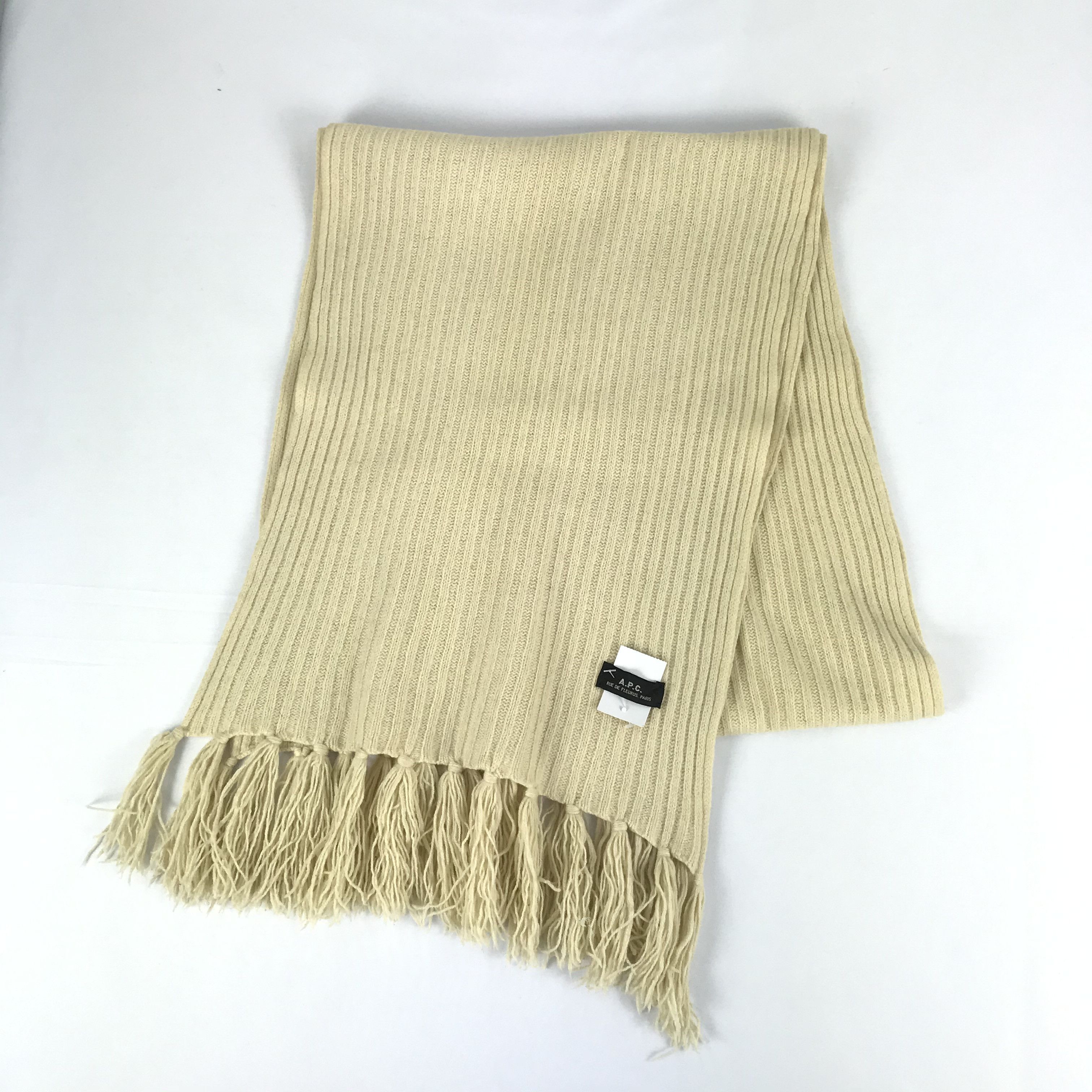 A.P.C. Vintage APC Scarf Wool A.P.C Fringe Knit Crochet Scarves. Size ONE SIZE - 3 Thumbnail