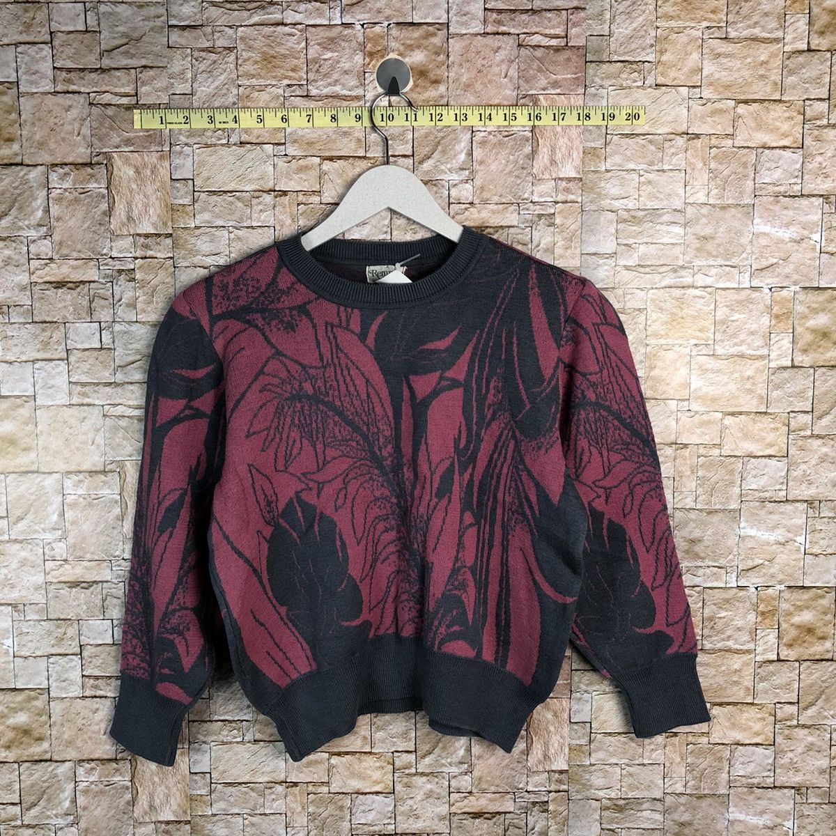 Homespun Knitwear Remminal Pink vintage art sweatshirt Knitwear #A309 Size XS / US 0-2 / IT 36-38 - 1 Thumbnail