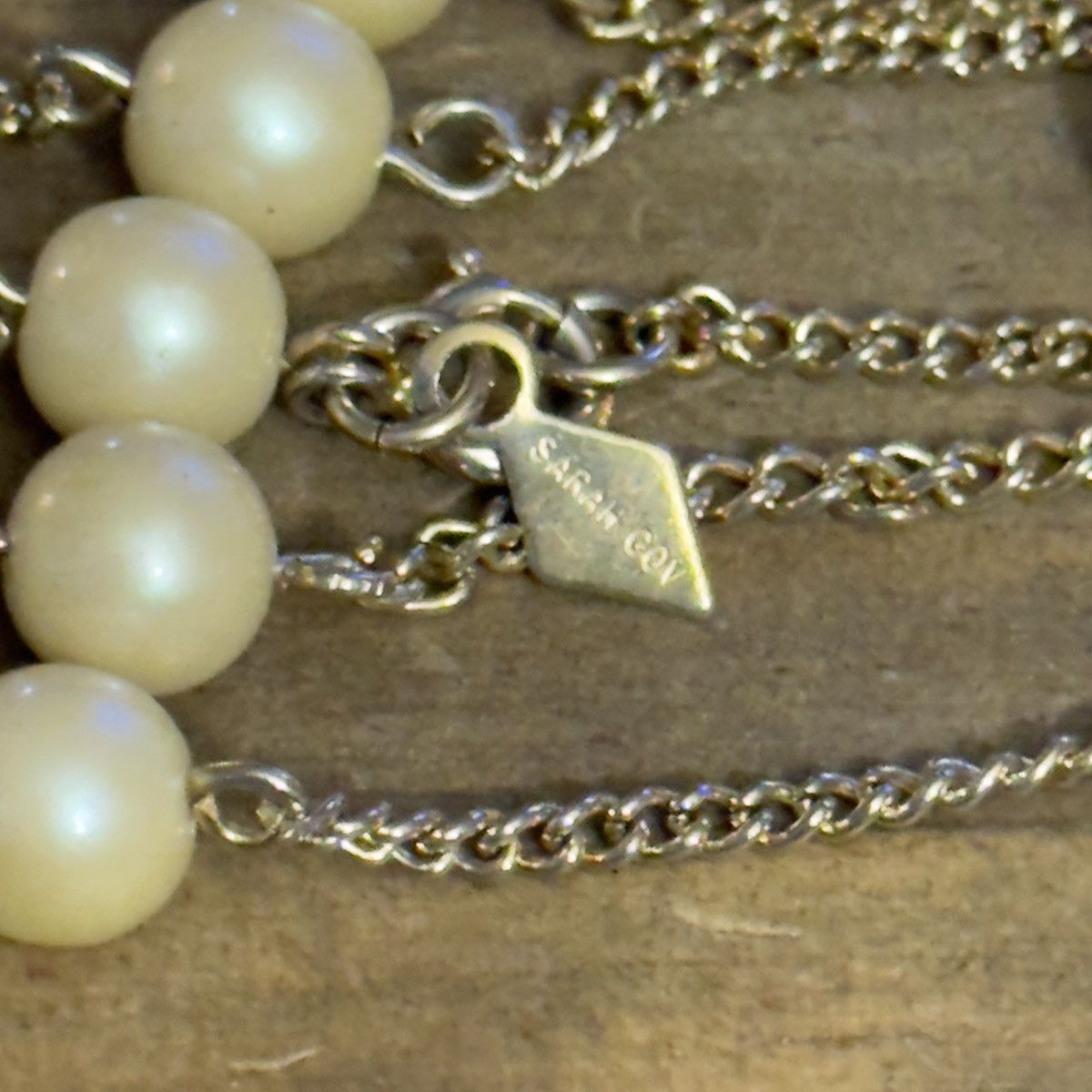 Other Vintage Sarah Coventry long station pearl chain necklace Size ONE SIZE - 3 Thumbnail
