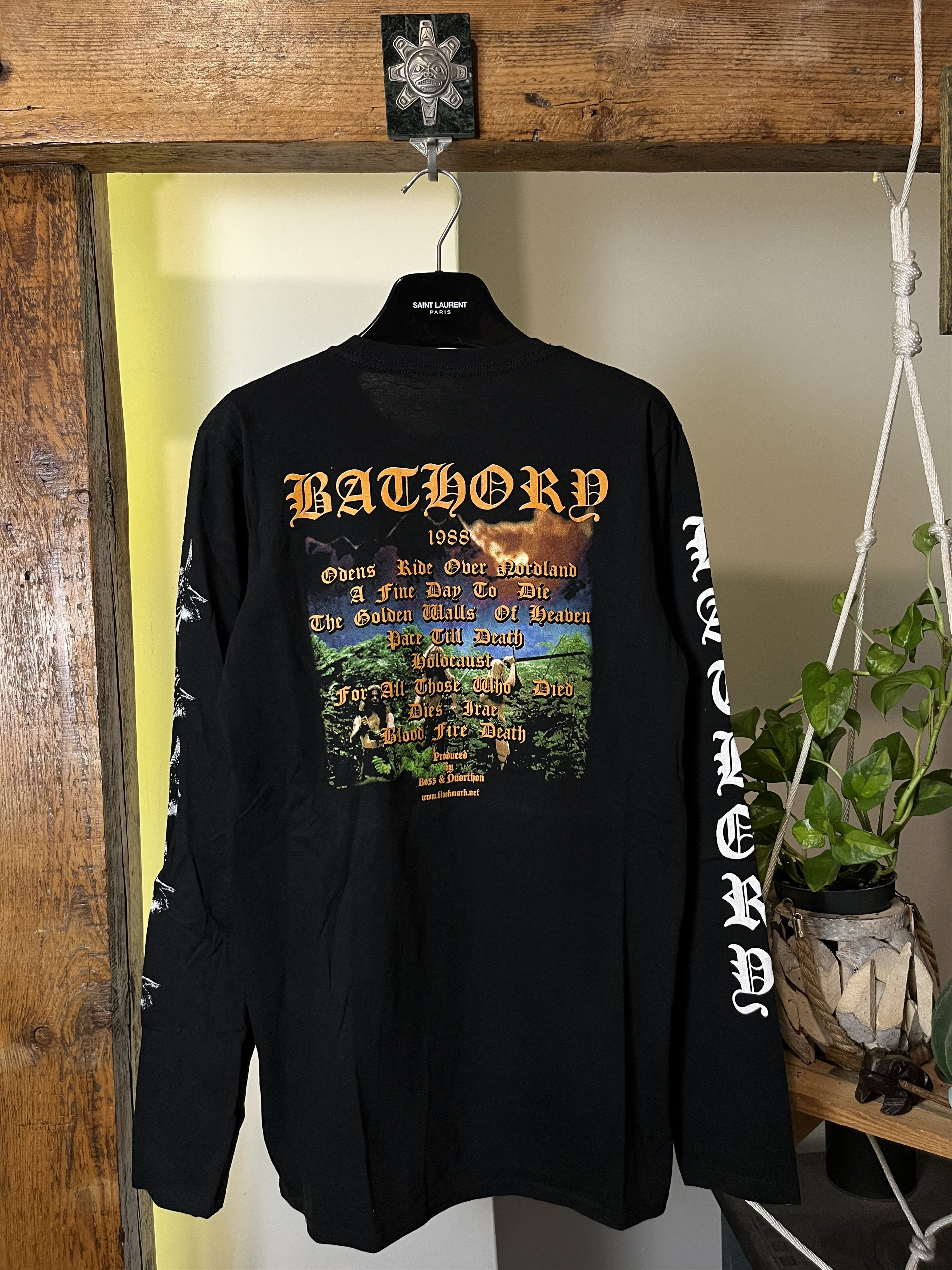 Band Tees × Vintage Bathory "Blood Fire Death" 1988 Album Cover Size US M / EU 48-50 / 2 - 2 Thumbnail