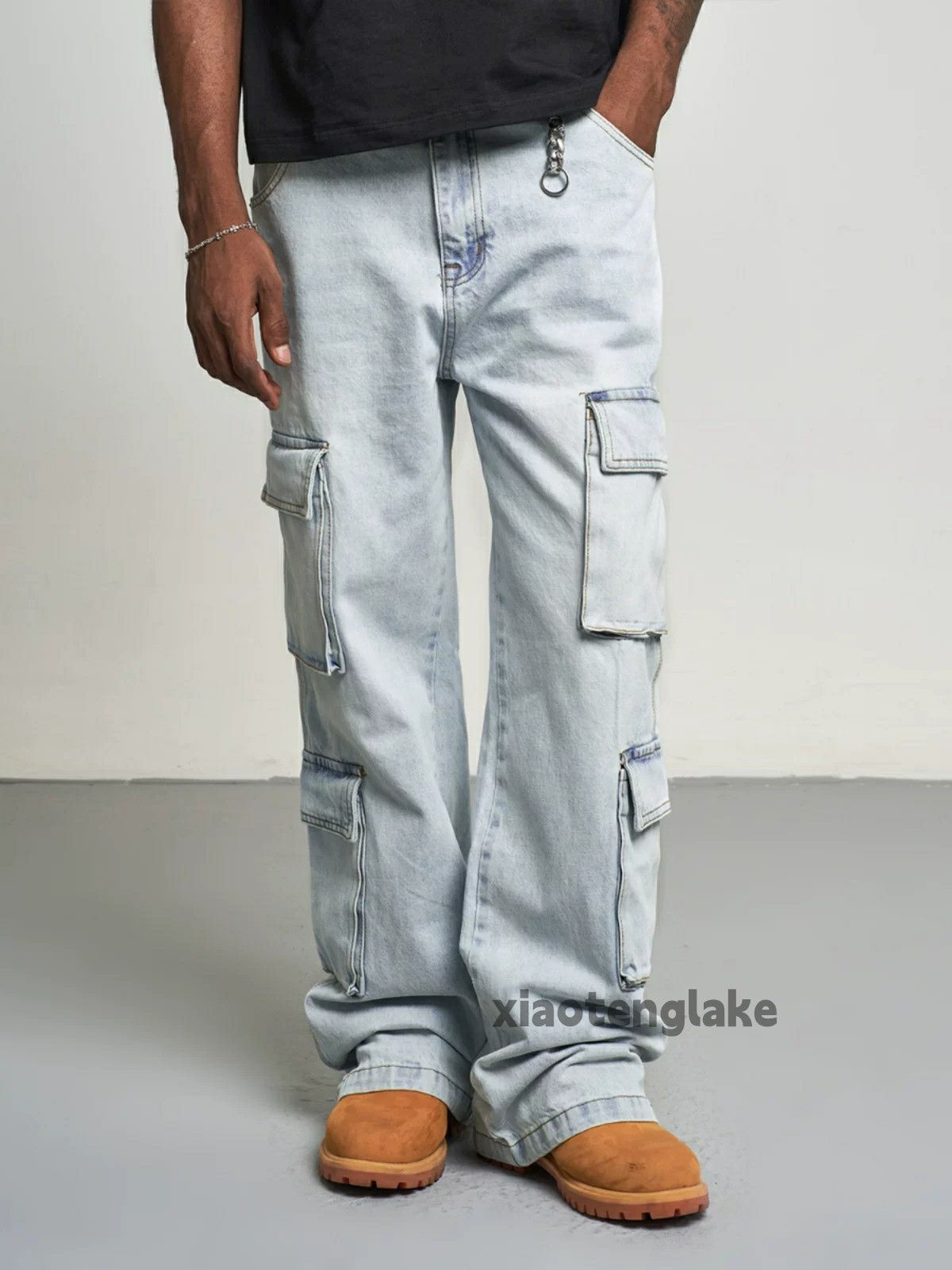 Jean × Vintage washed faded cleanfit yuppie y2k work cargo jeans Size US 32 / EU 48 - 5 Thumbnail